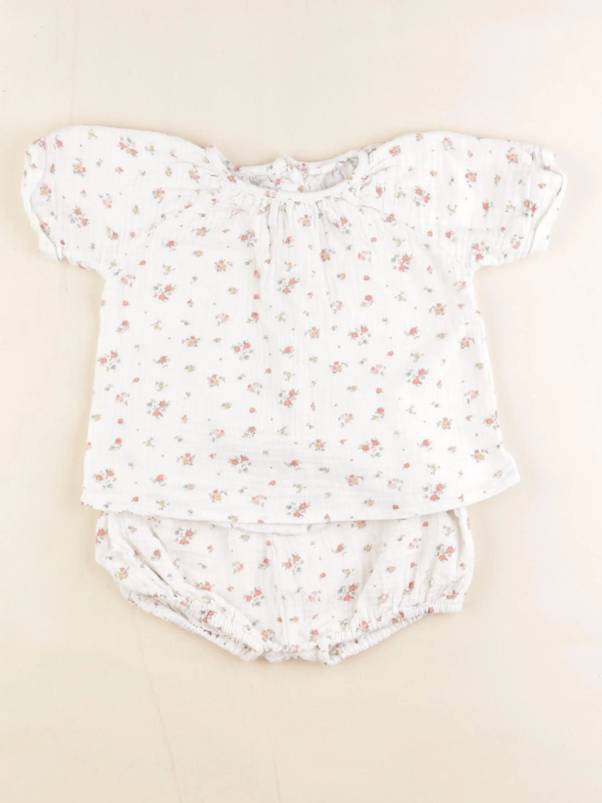 Vertbaudet - pyjama coton blanc - 2 ans