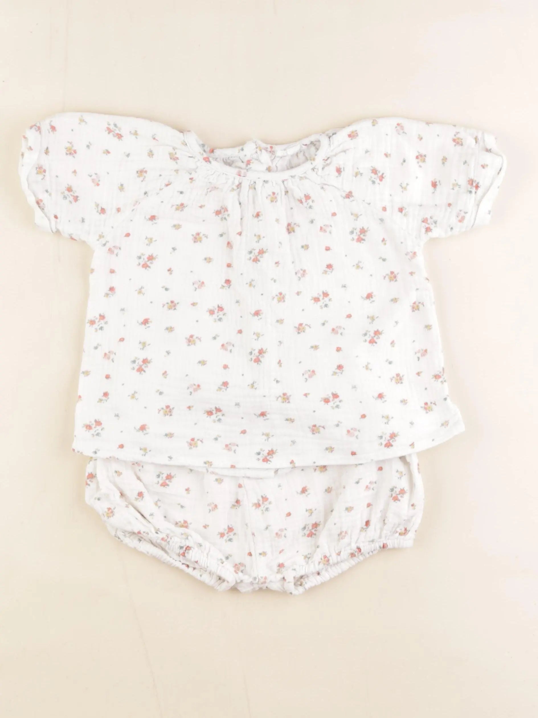 Vertbaudet - pyjama coton blanc - 2 ans