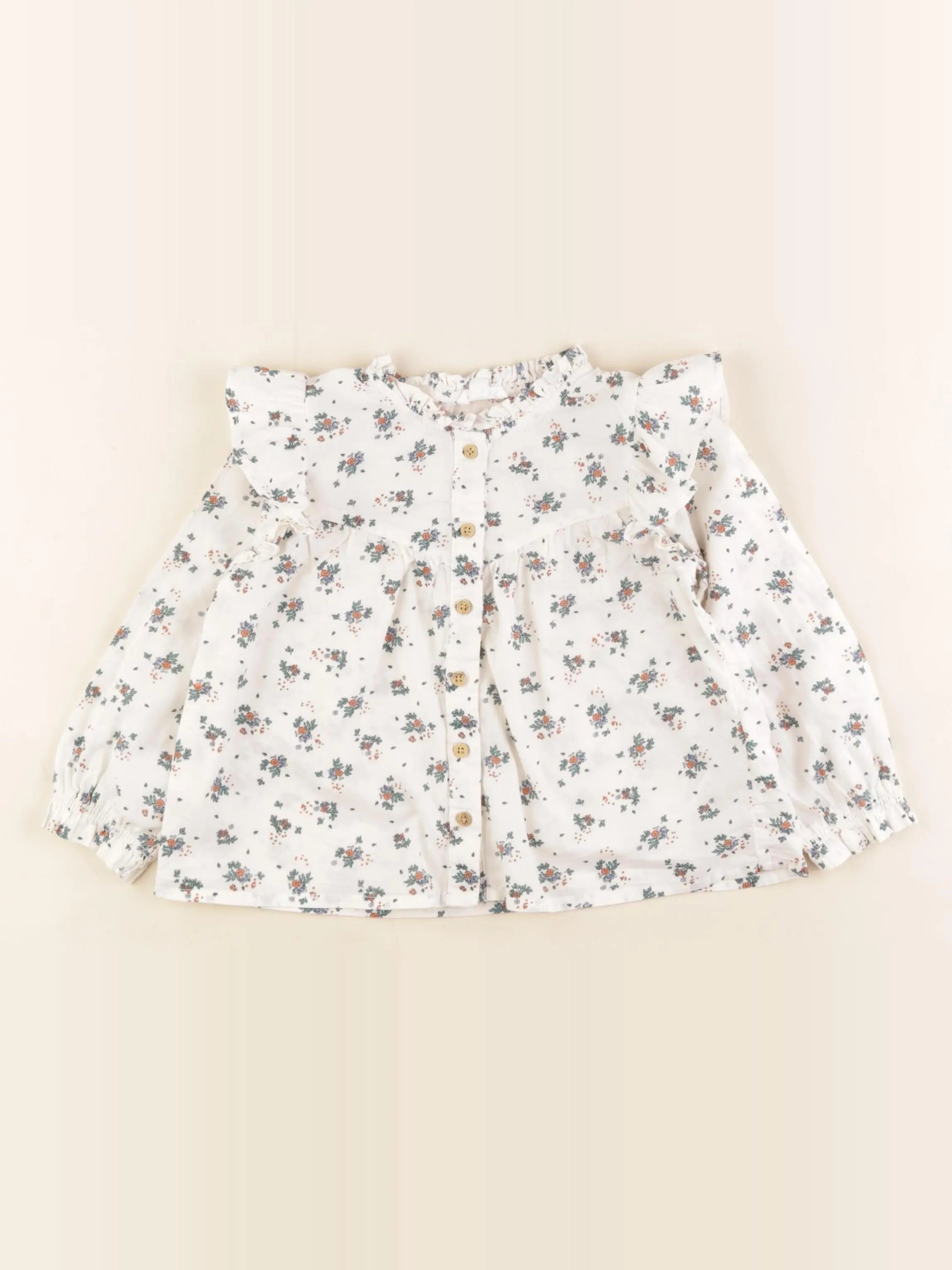 Vertbaudet - blouse blanc - 2 ans