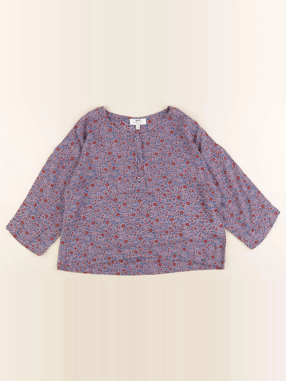 Cyrillus - blouse violet - 8 ans