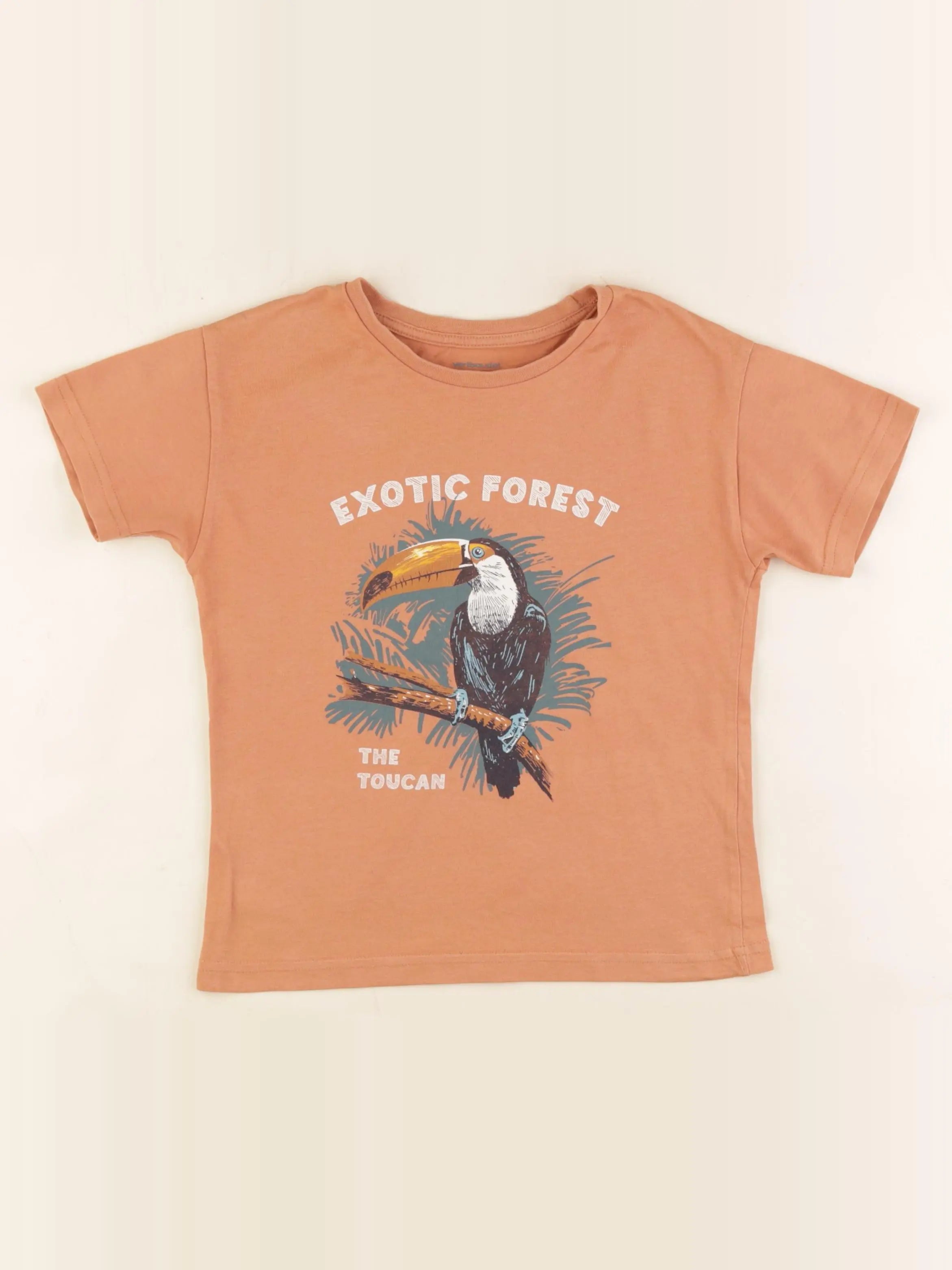 Vertbaudet - tee-shirt orange - 6 ans
