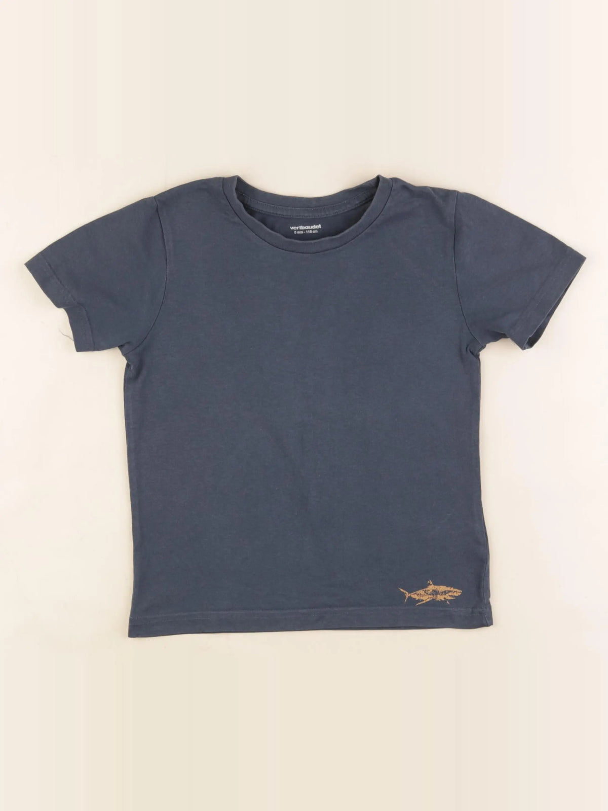 Vertbaudet - tee-shirt bleu - 6 ans