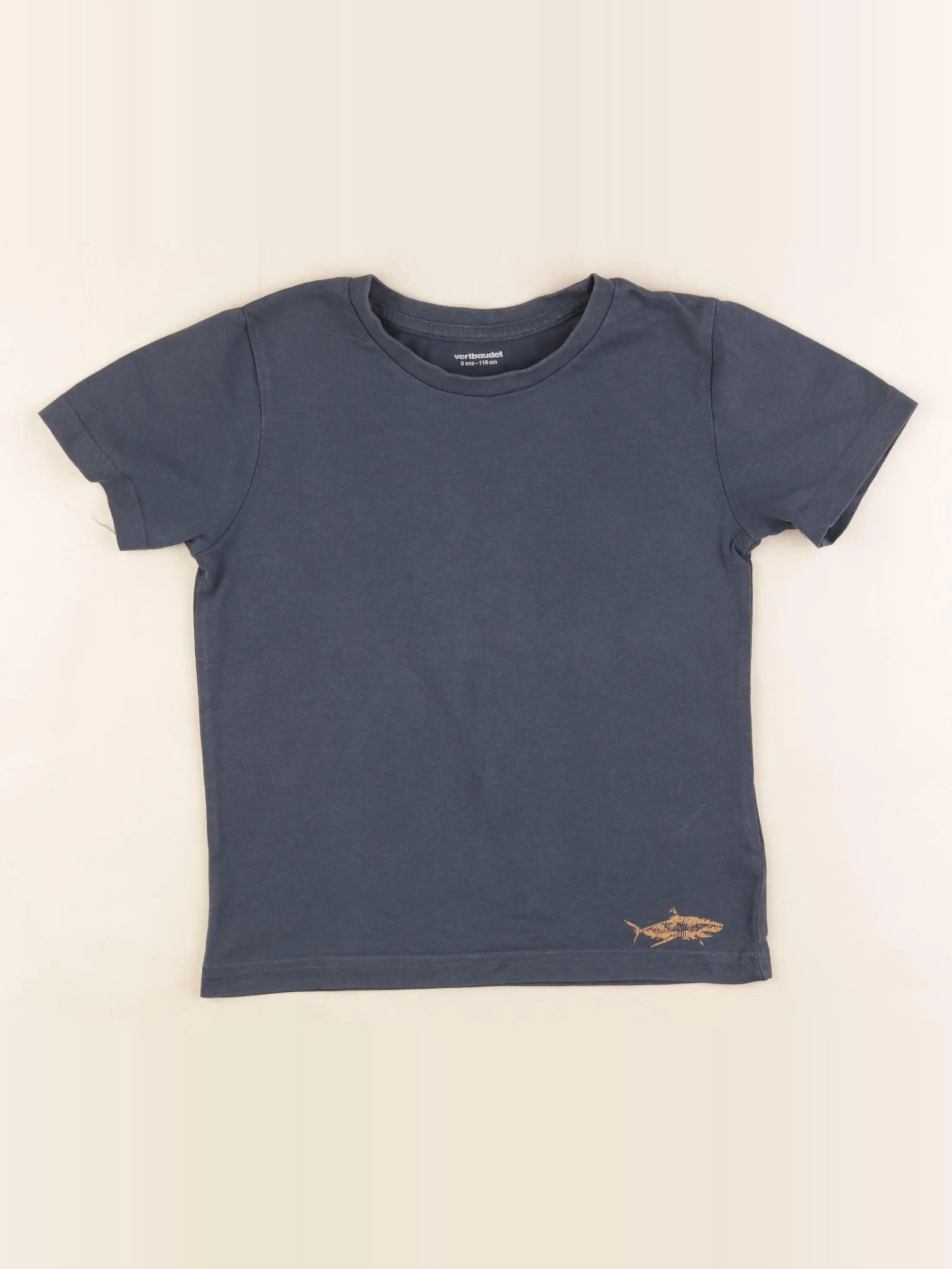 Vertbaudet - tee-shirt bleu - 6 ans