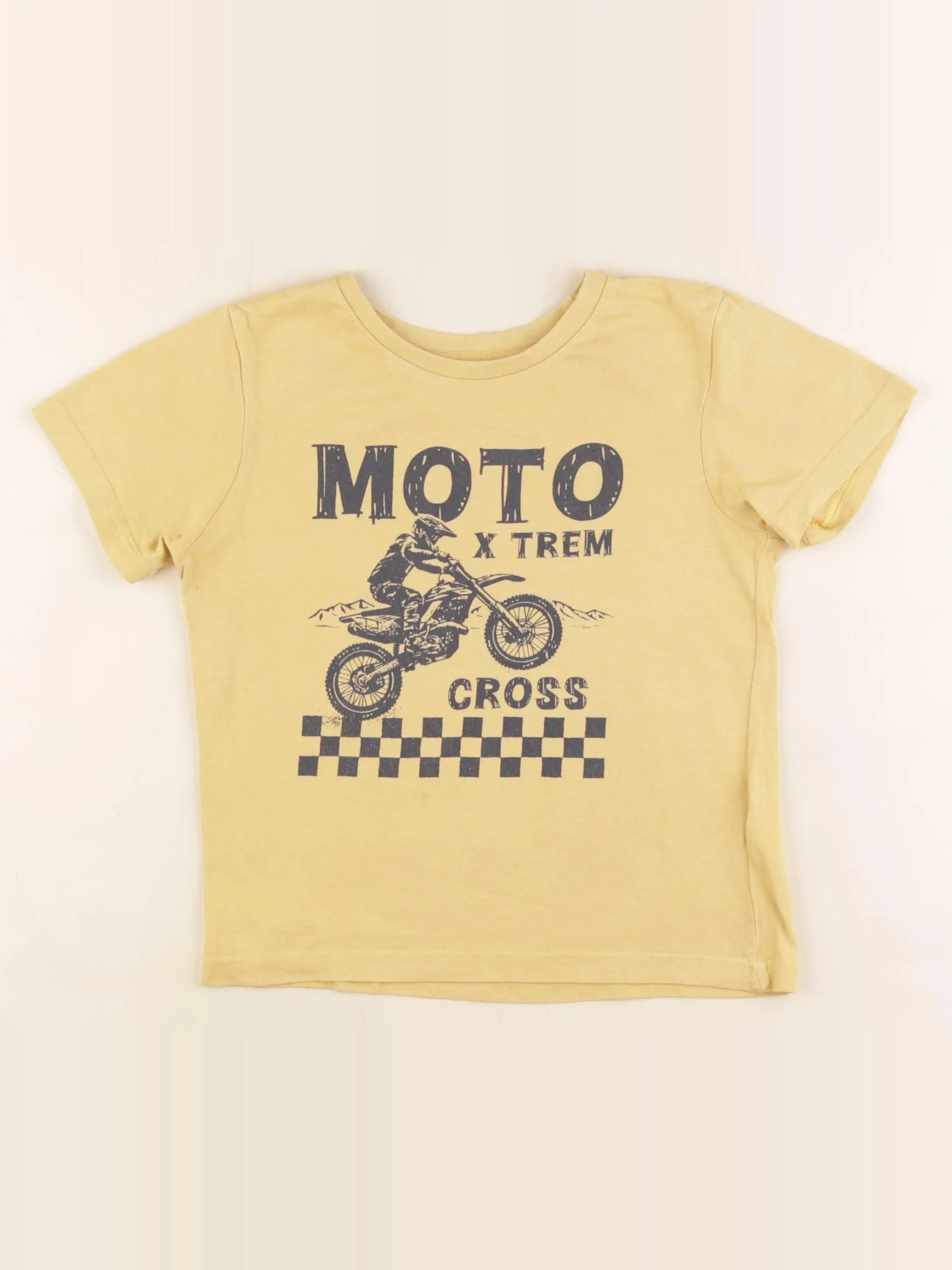 Vertbaudet - tee-shirt jaune - 6 ans