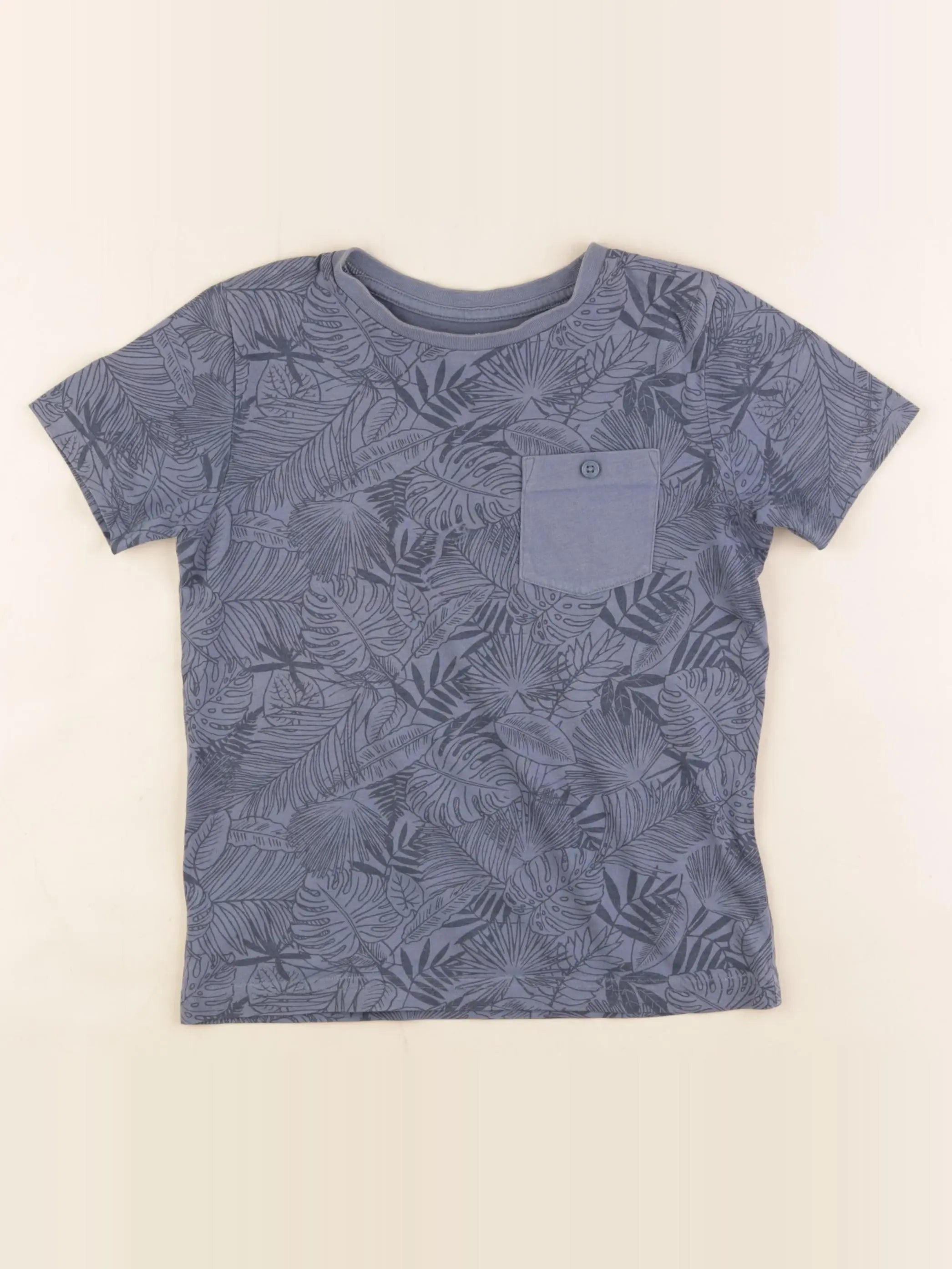 Vertbaudet - tee-shirt bleu - 6 ans