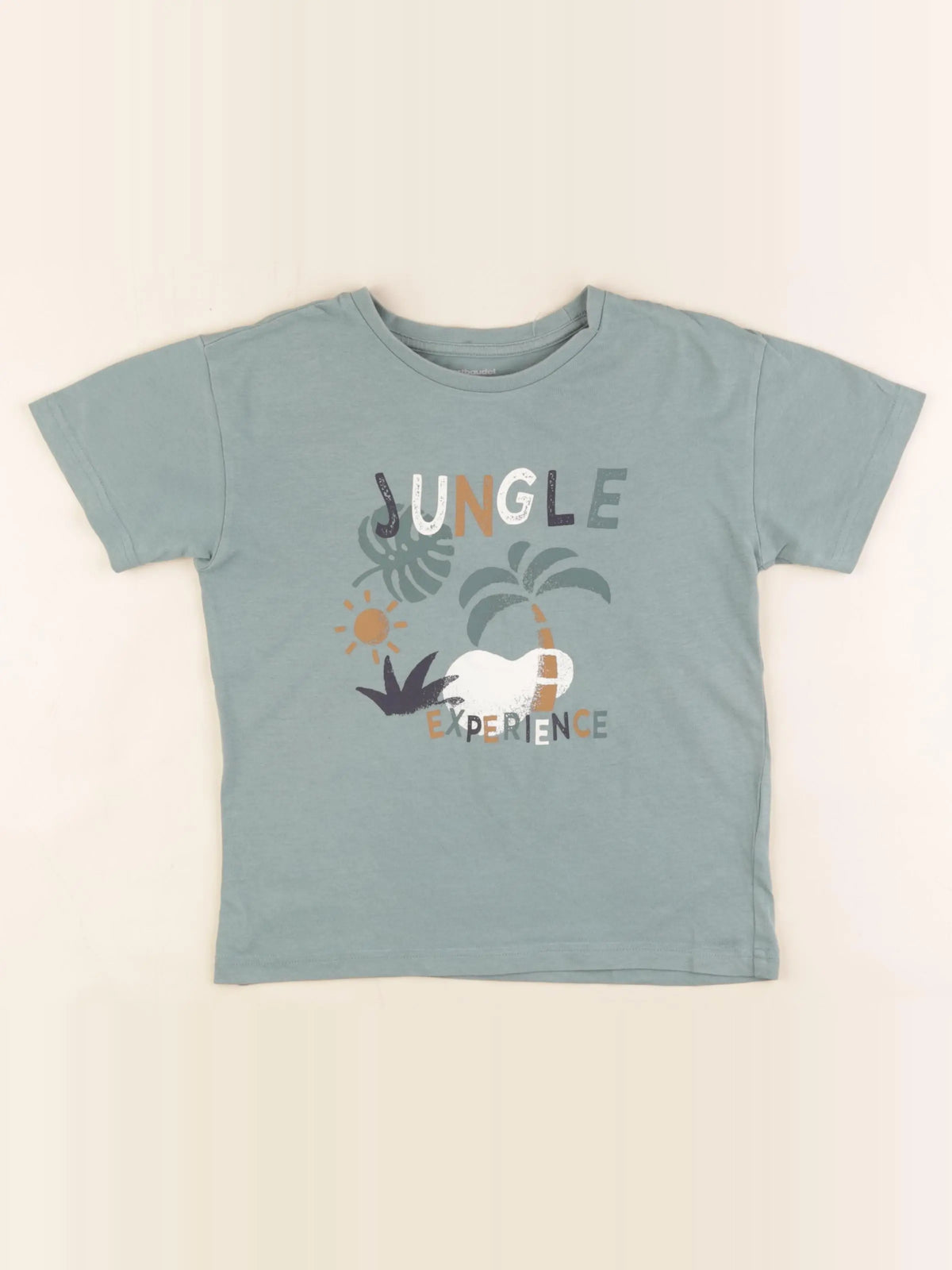 Vertbaudet - tee-shirt vert - 6 ans