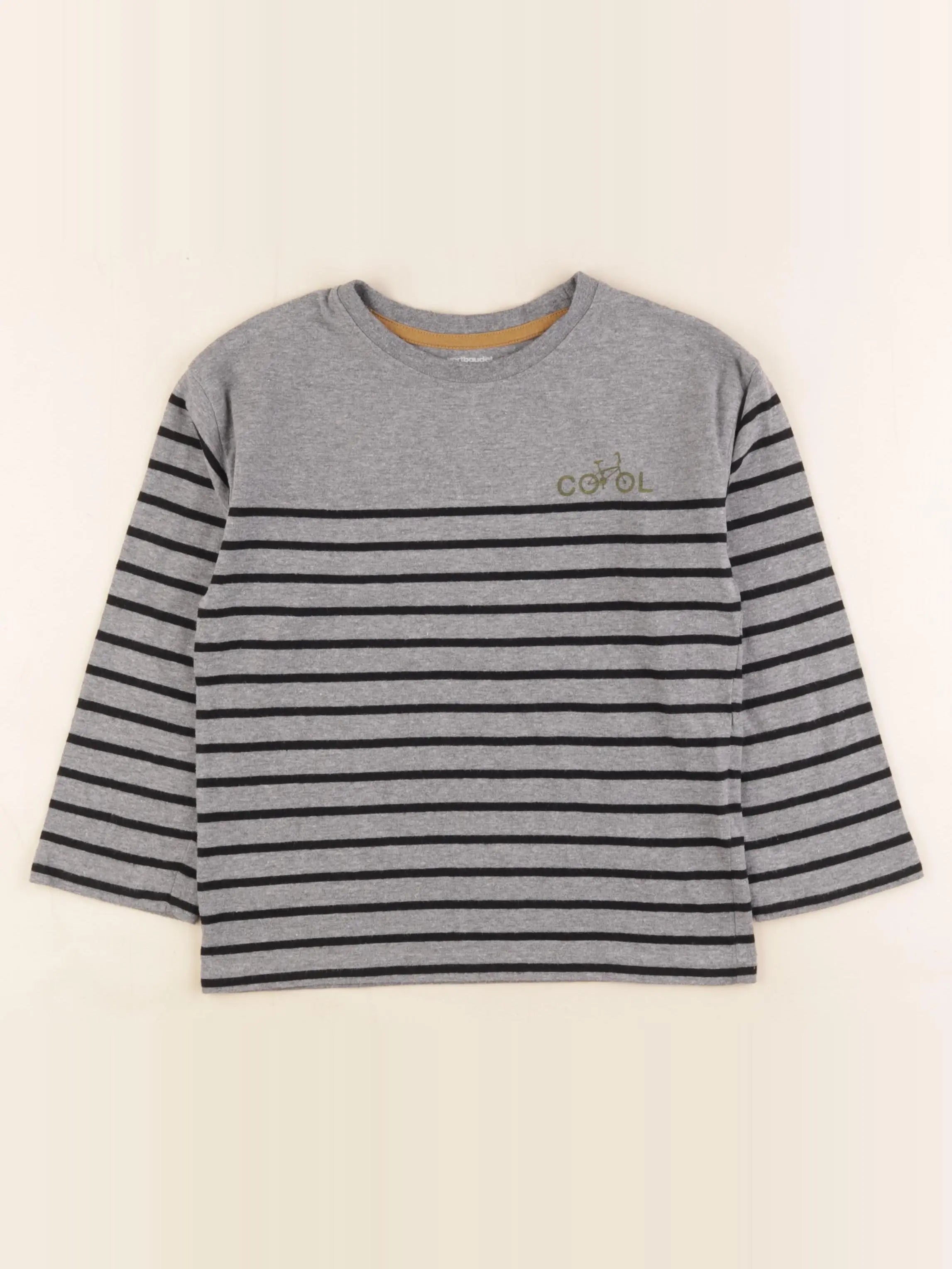 Vertbaudet - tee-shirt gris - 6 ans