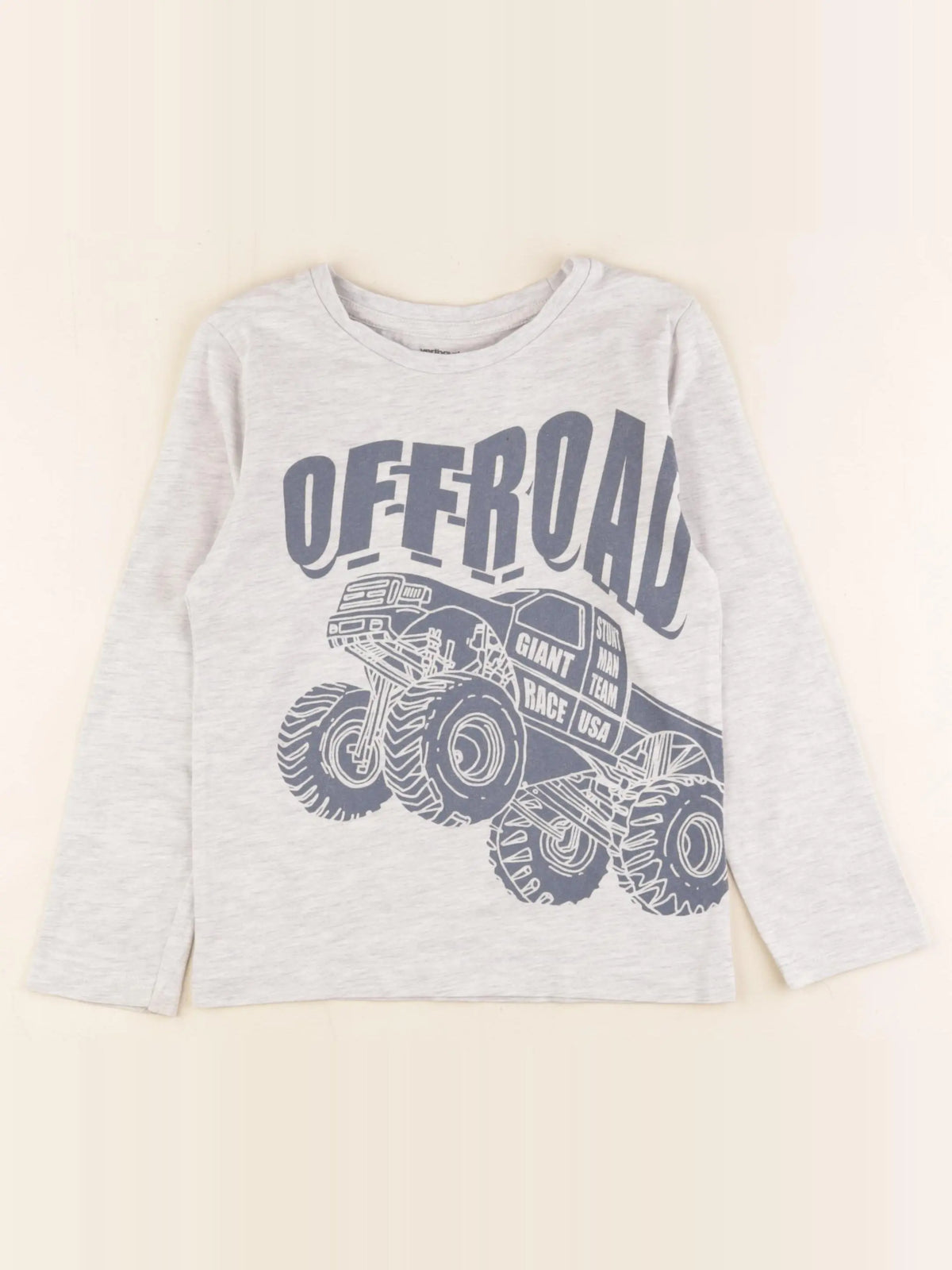 Vertbaudet - tee-shirt beige - 6 ans