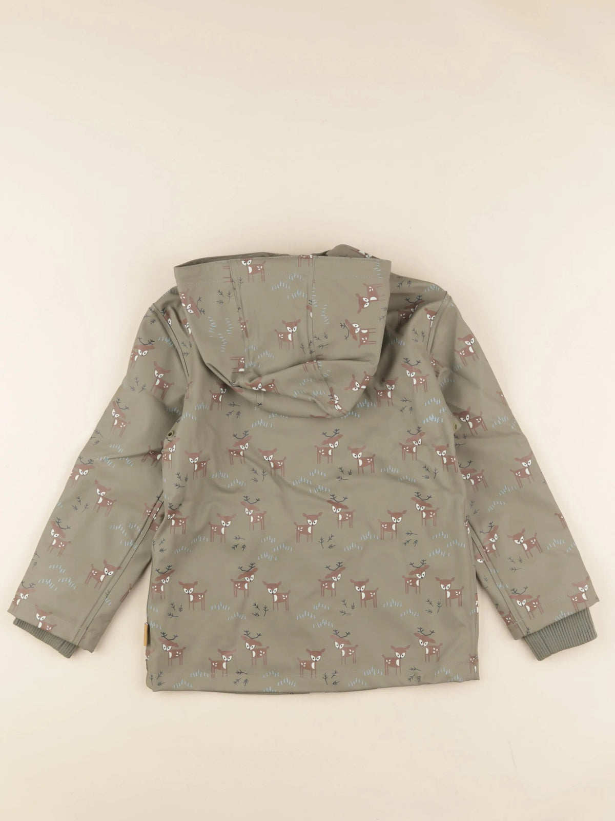 Imperméable vert Cerfs