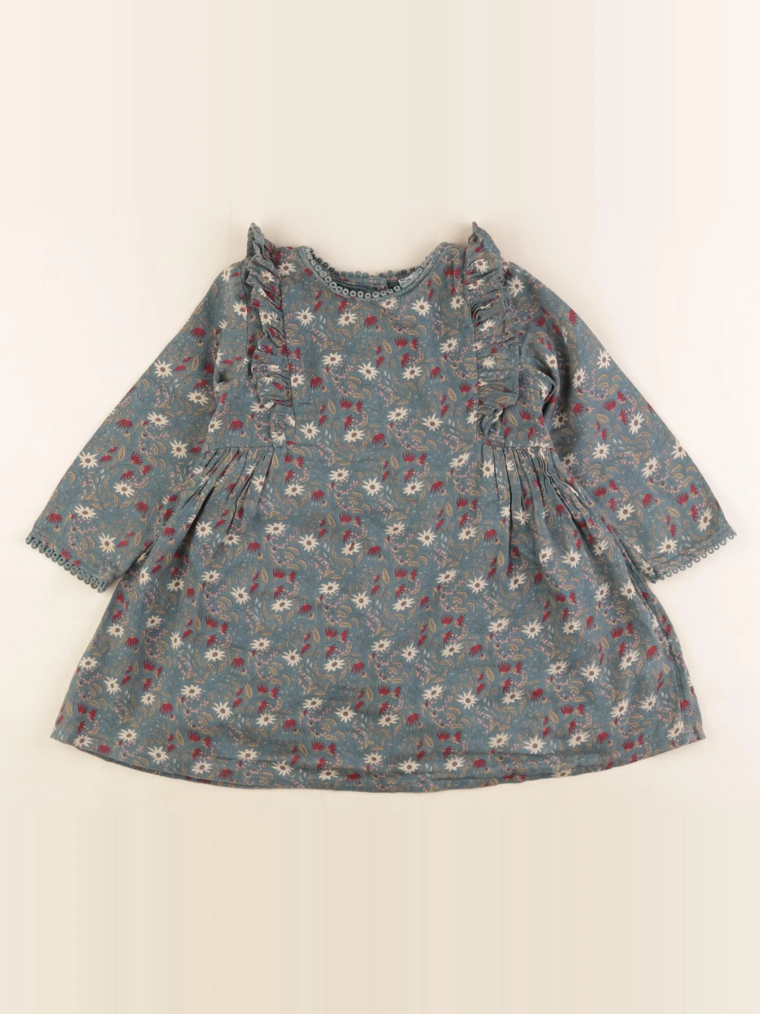 Boutchou - robe vert - 24 mois