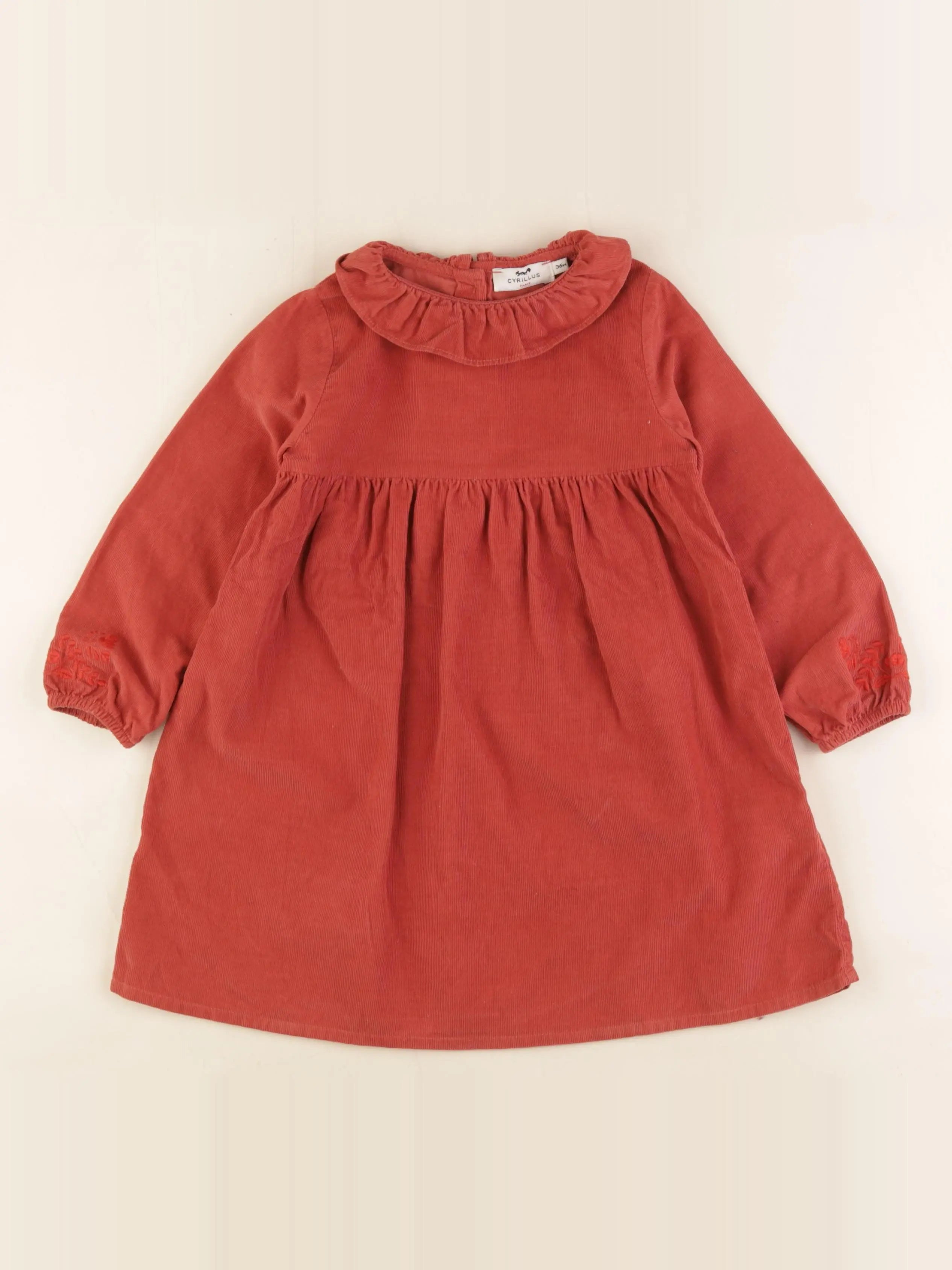 Cyrillus - robe rouge - 36 mois