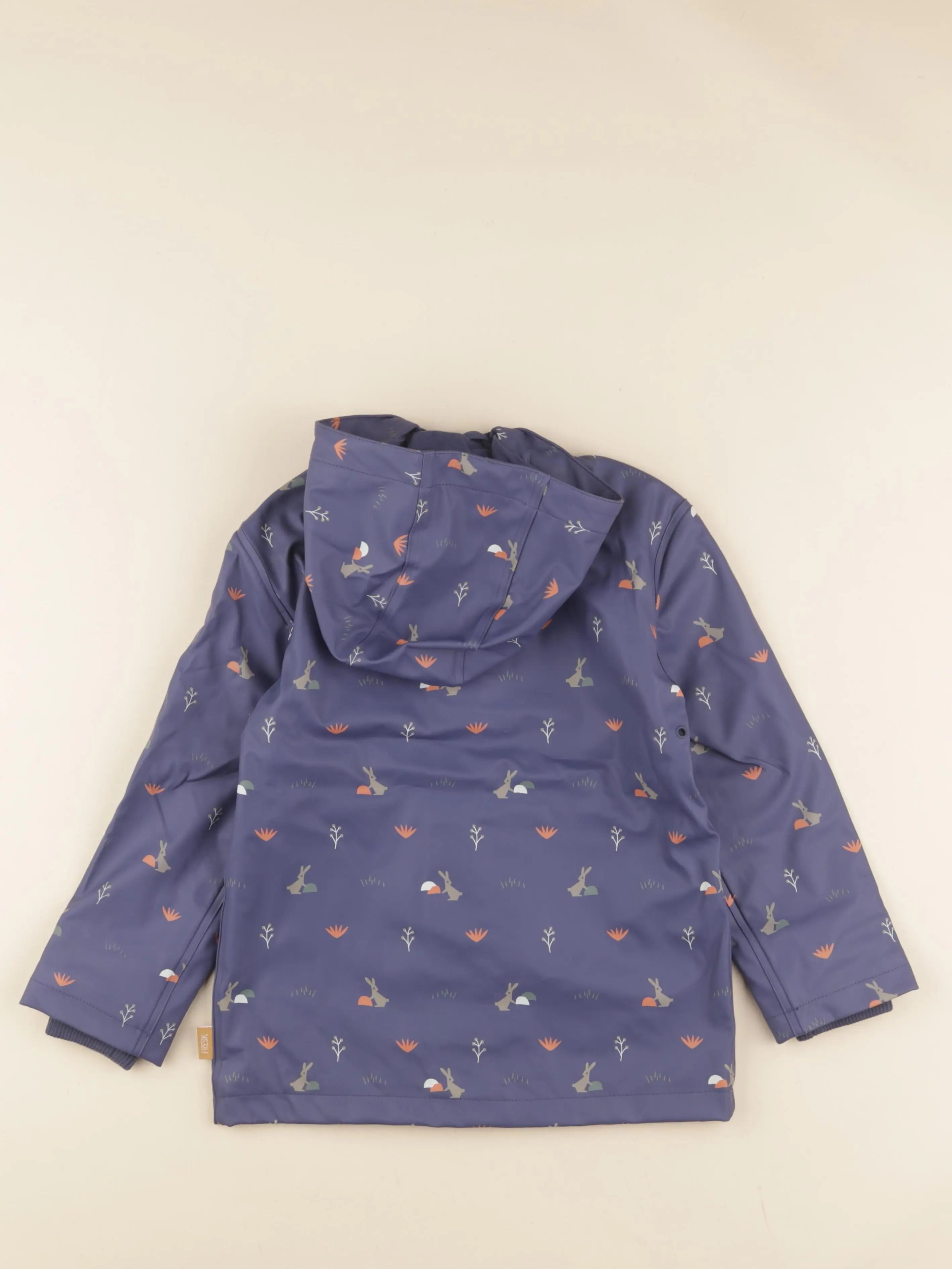 Imperméable bleu Lapins