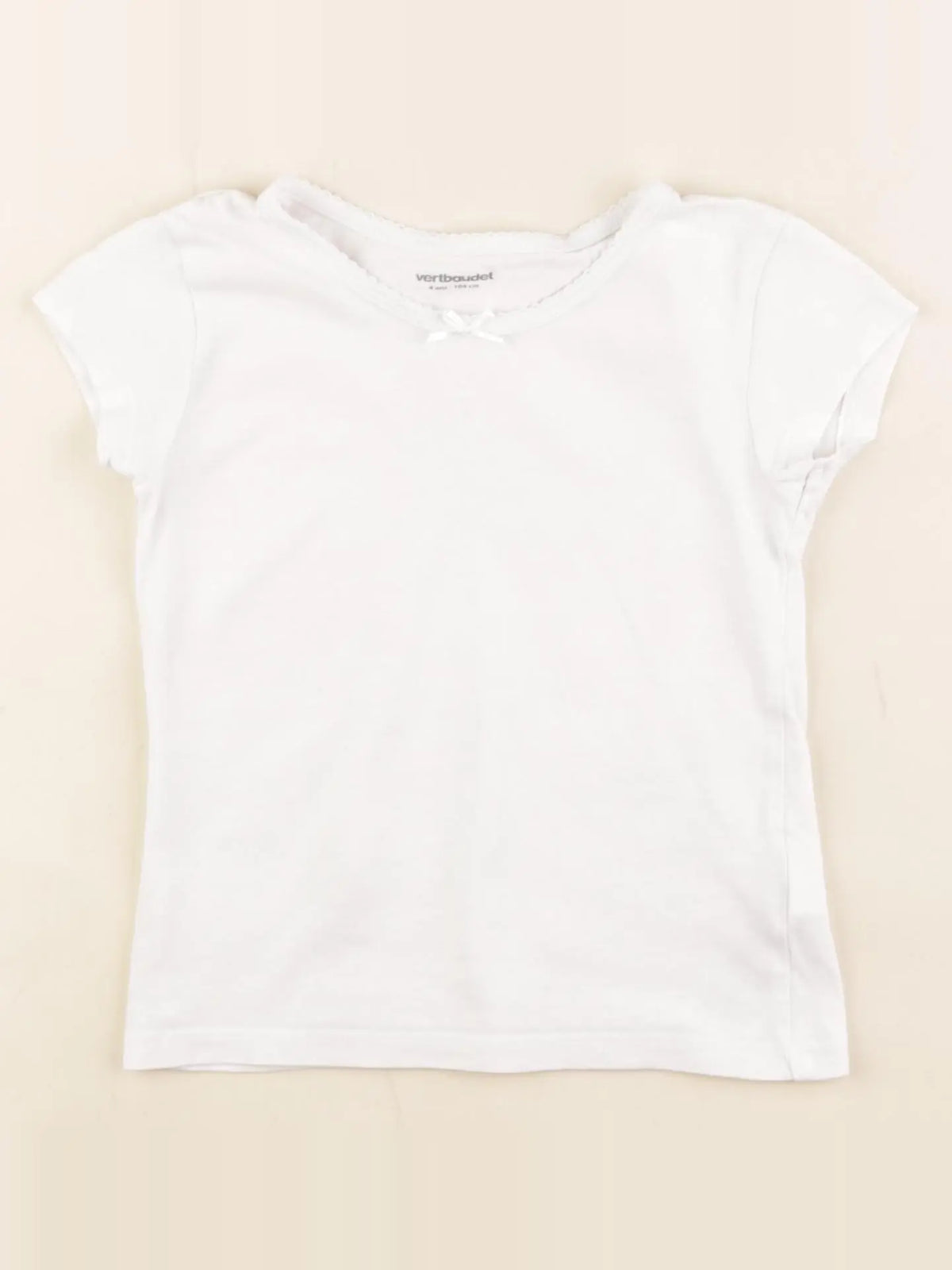 Vertbaudet - maillot de corps blanc - 4 ans