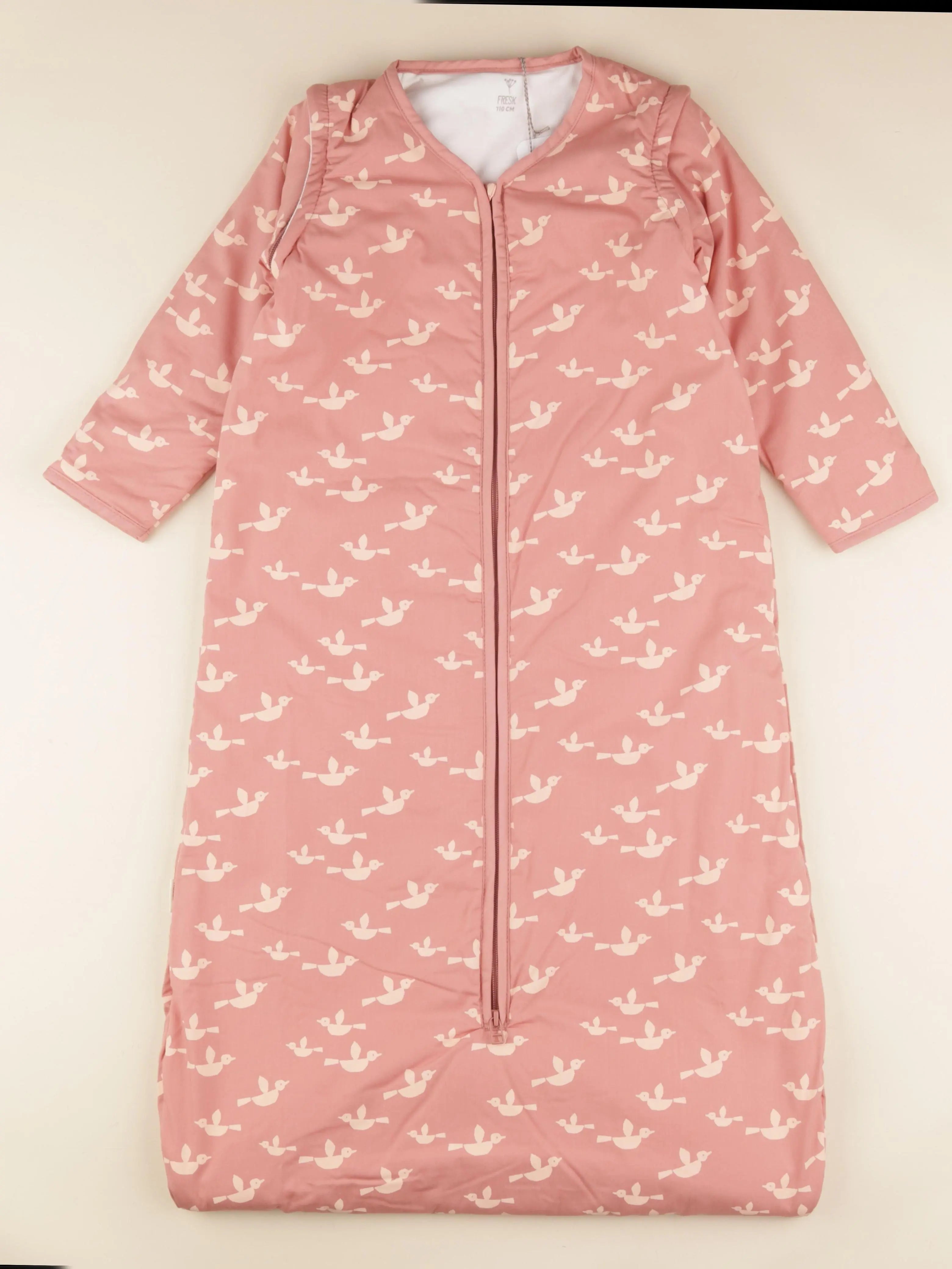 Gigoteuse 110 cm TOG 2,8 rose Oiseaux