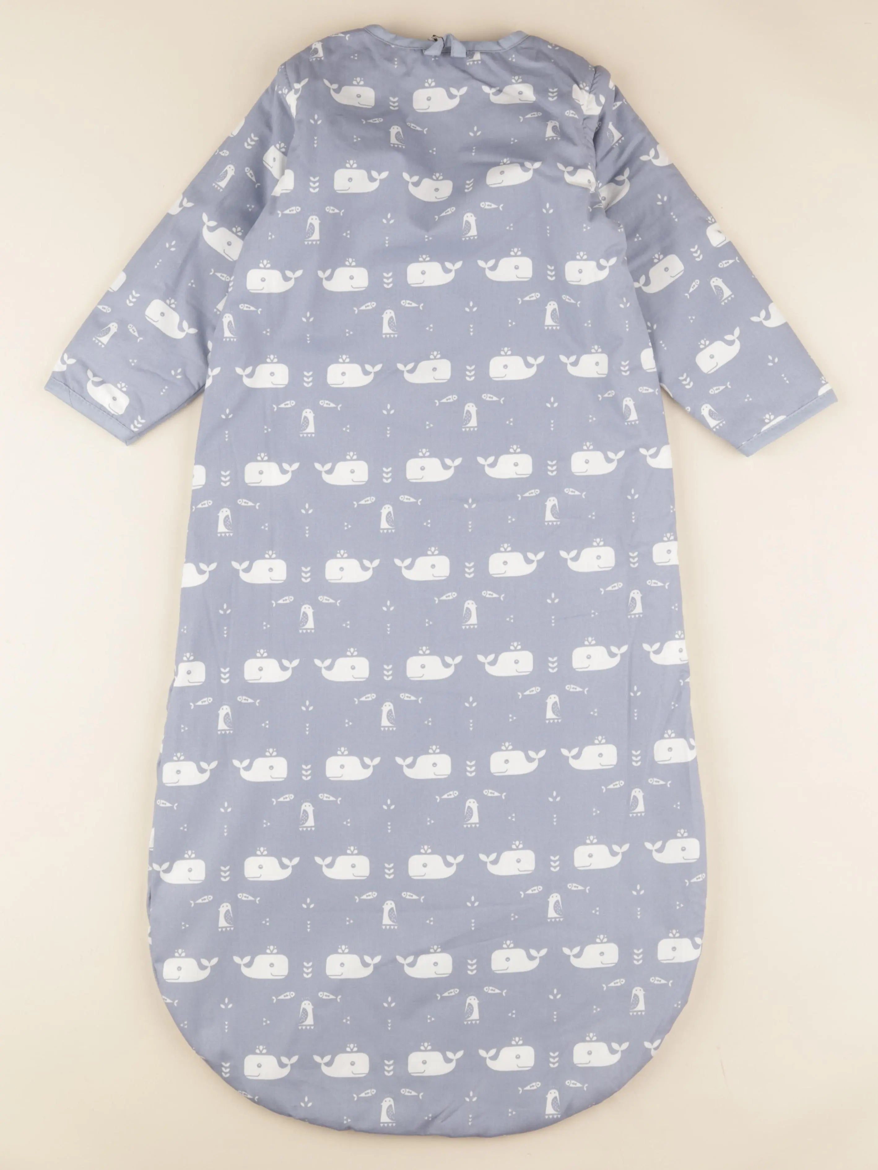 Gigoteuse 90 cm TOG 2,8 bleu Baleines