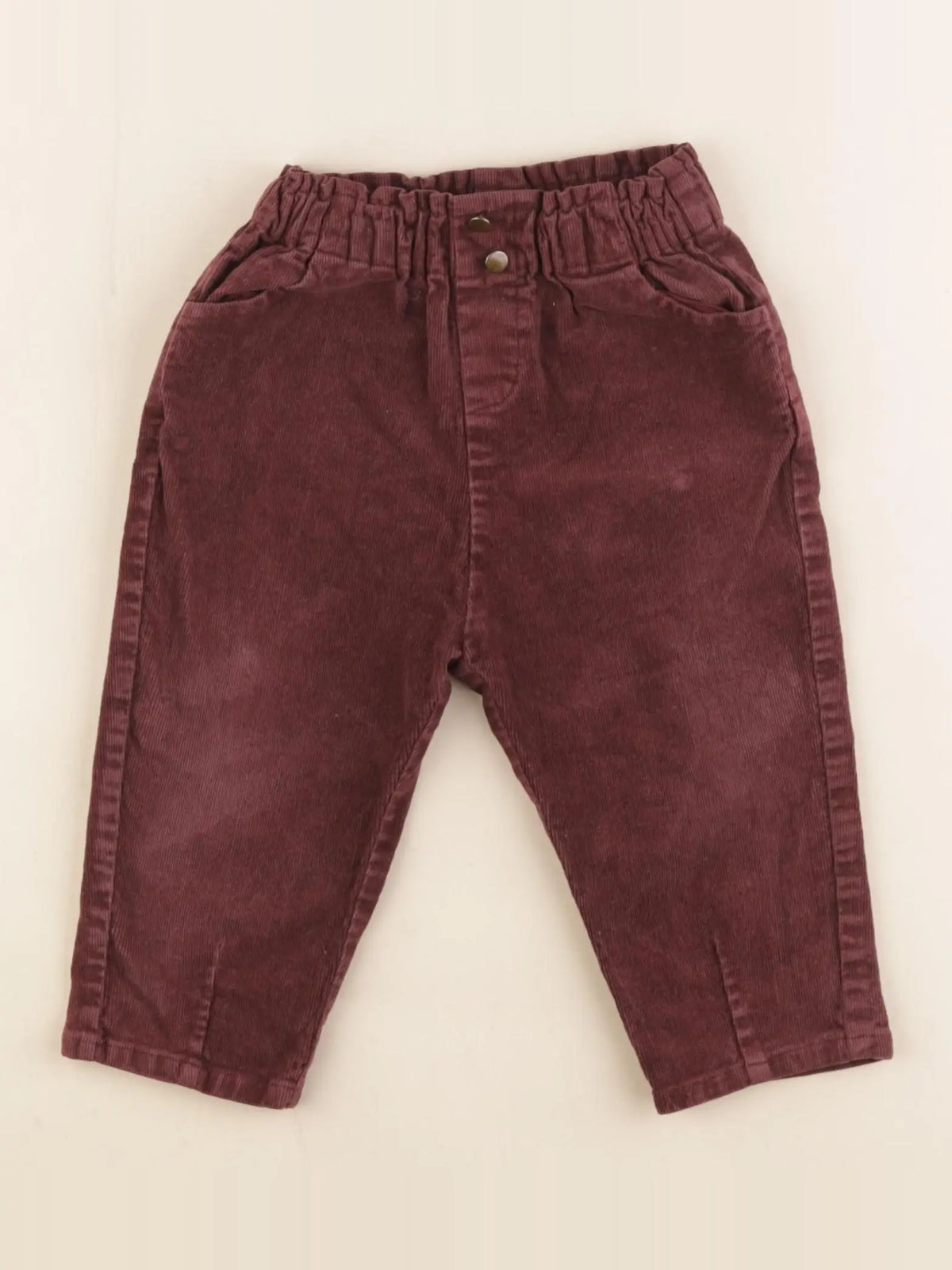 Vertbaudet - pantalon rouge - 18 mois