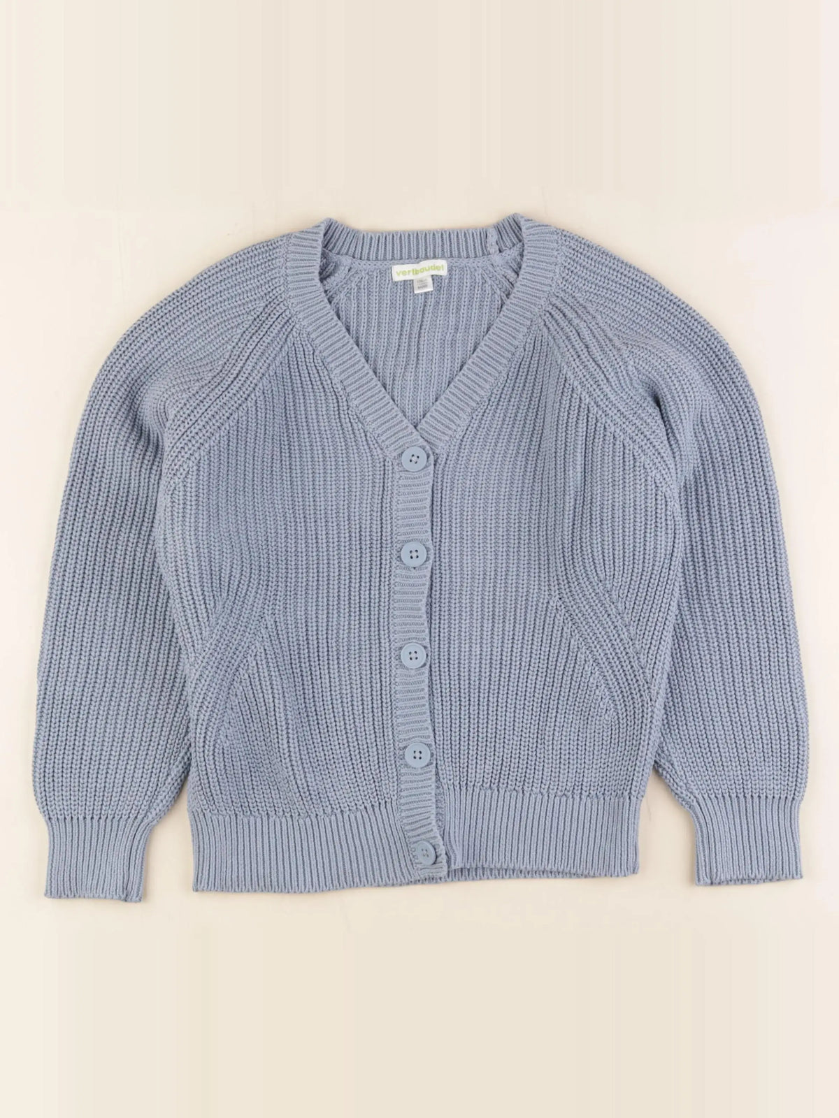 Vertbaudet - gilet bleu - 8 ans