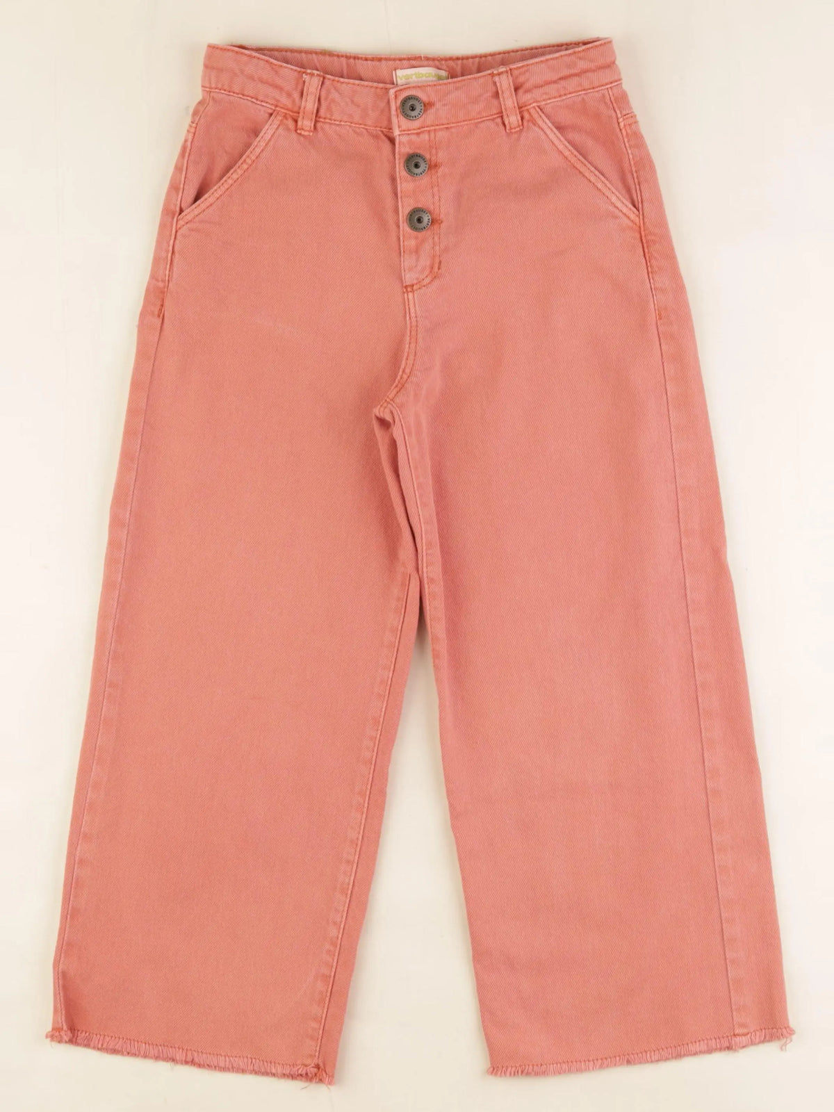 Vertbaudet - jean orange - 7 ans