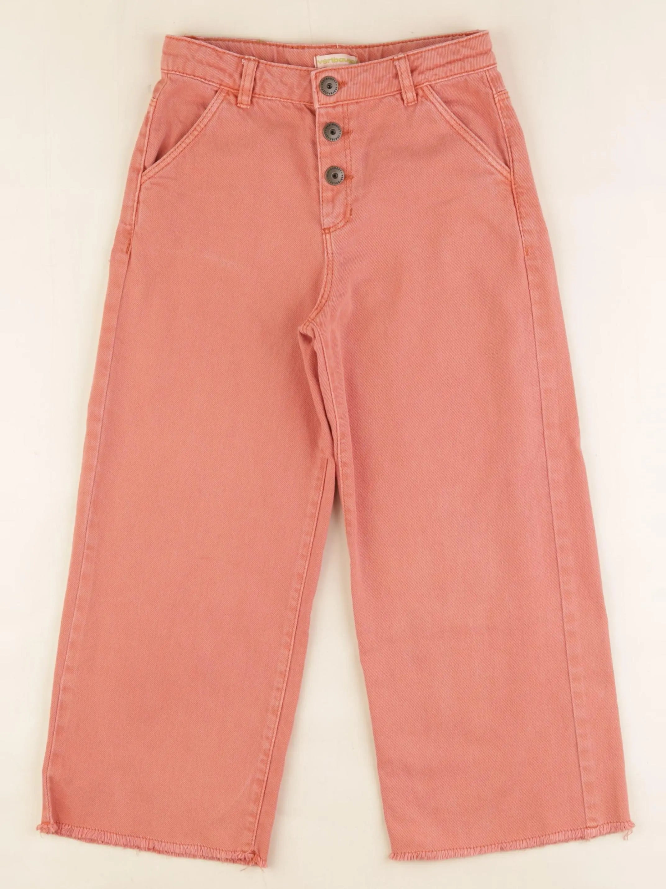 Vertbaudet - jean orange - 7 ans