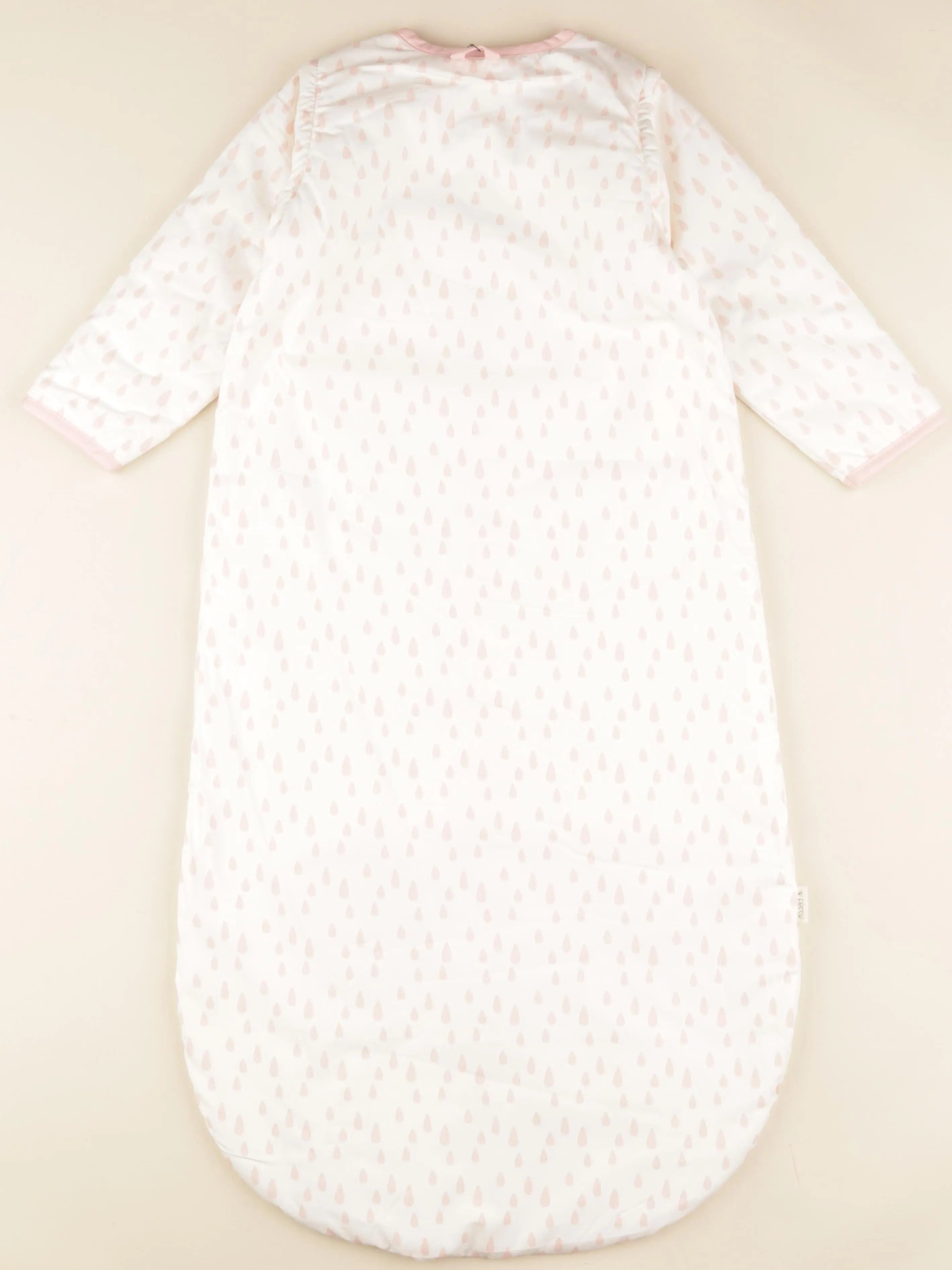 Gigoteuse 90 cm TOG 2,8 blanc, rose Gouttes