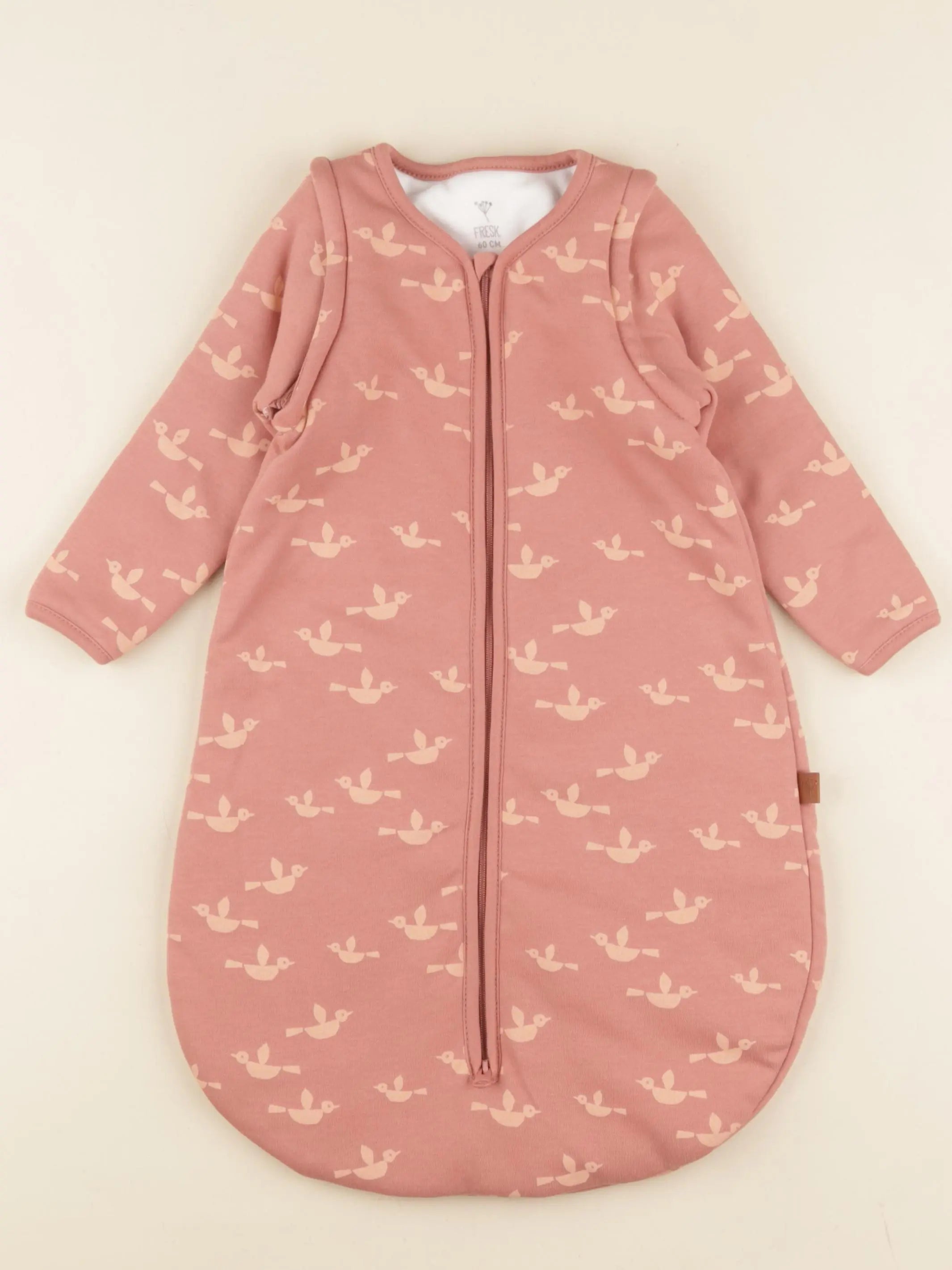 Gigoteuse 60 cm TOG 2,8 rose Oiseaux