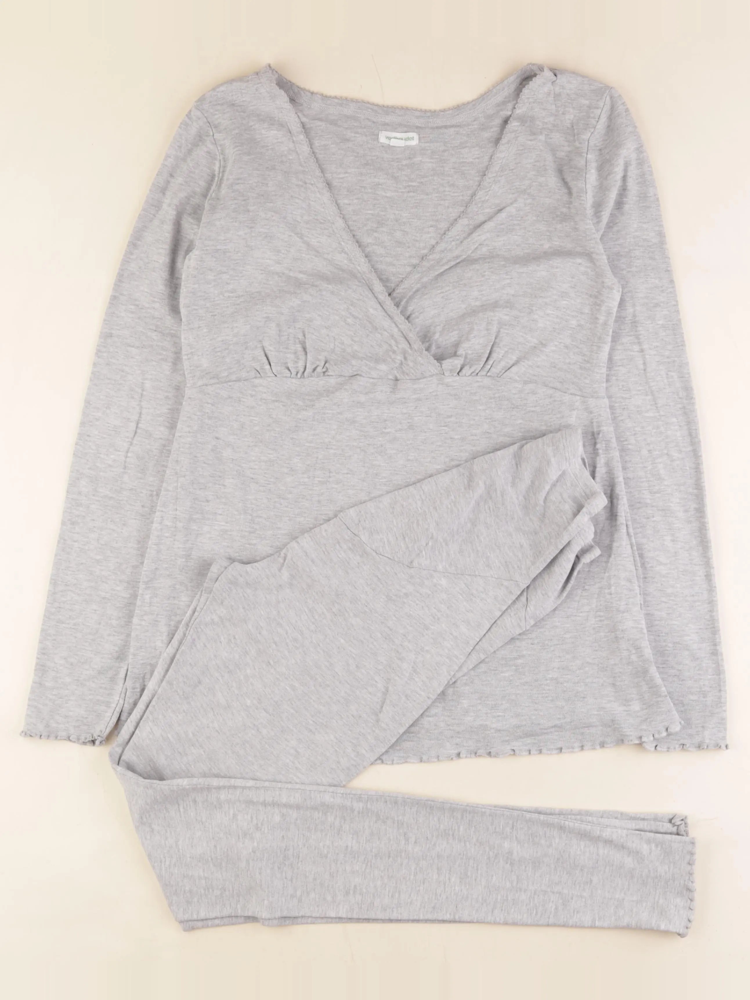 Vertbaudet - pyjama grossesse gris - 38 à 40