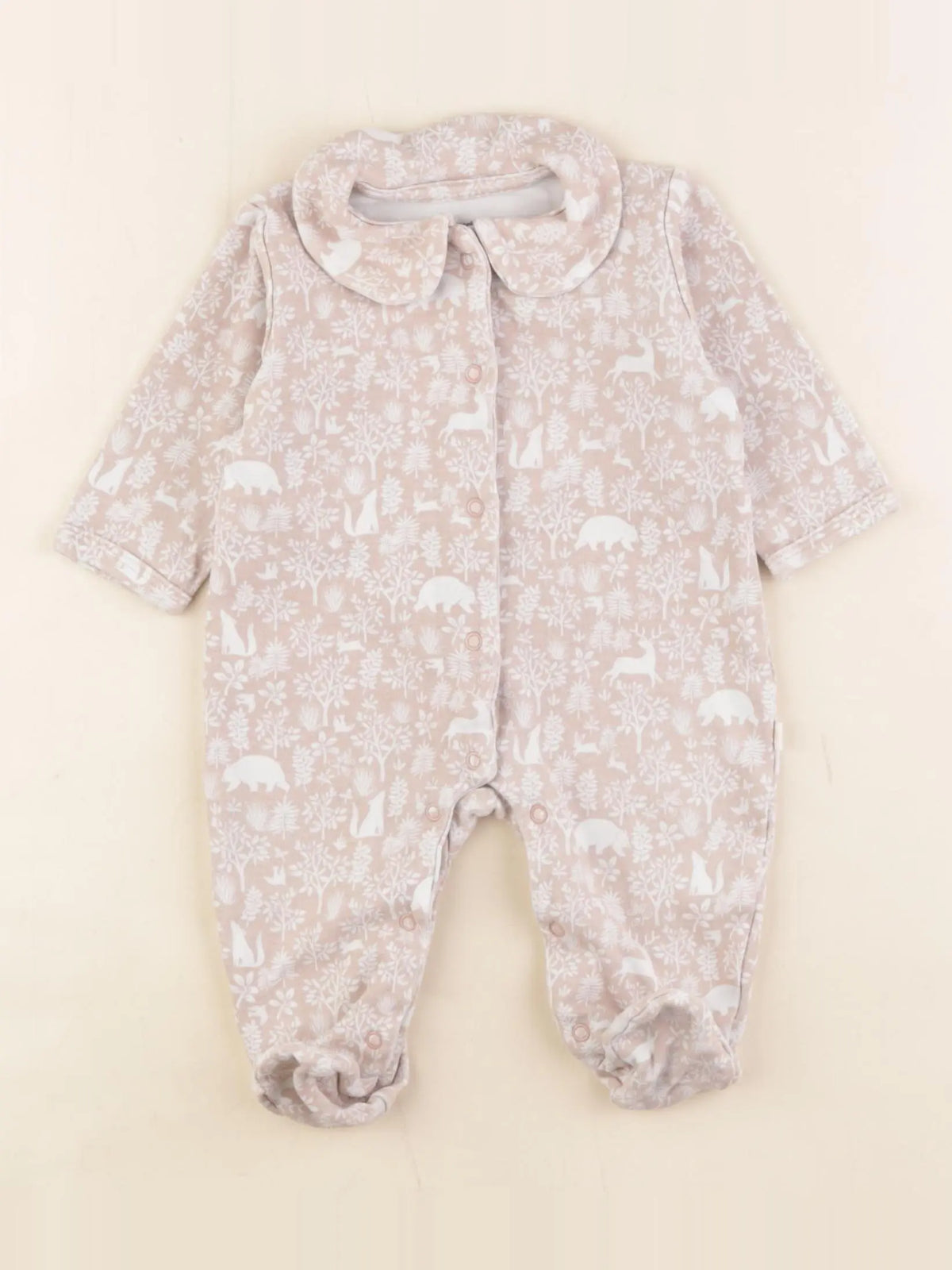 Vertbaudet - pyjama coton rose - 3 mois