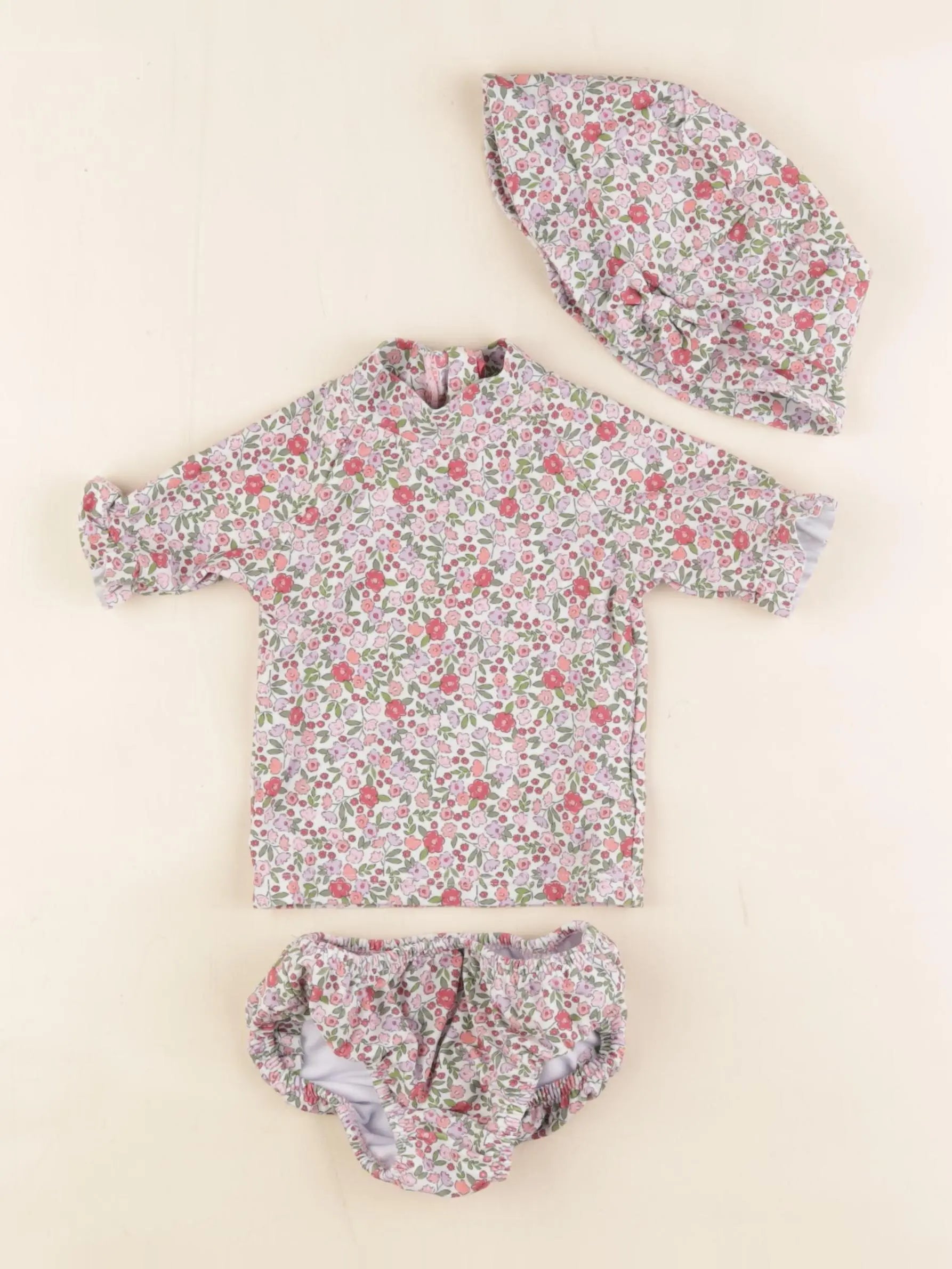 Vertbaudet - ensemble de bain multicolore - 3 mois