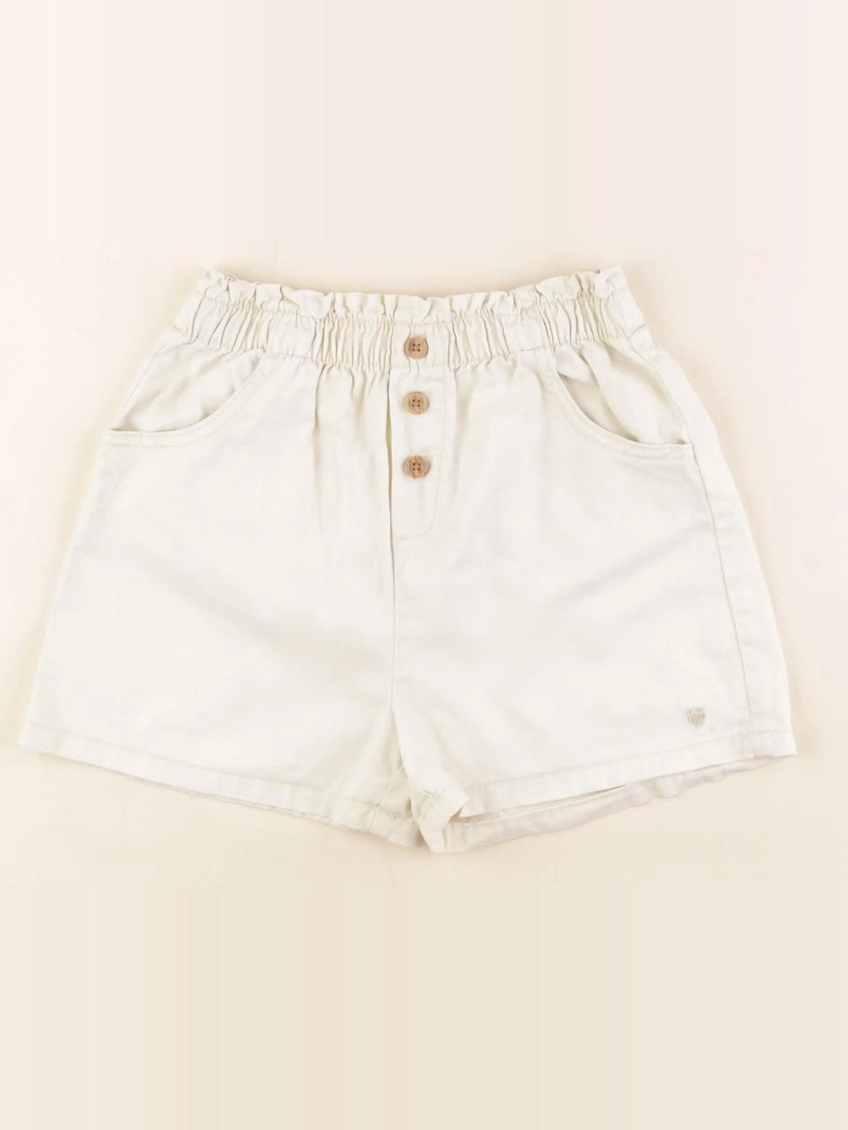 Vertbaudet - short beige - 9 ans