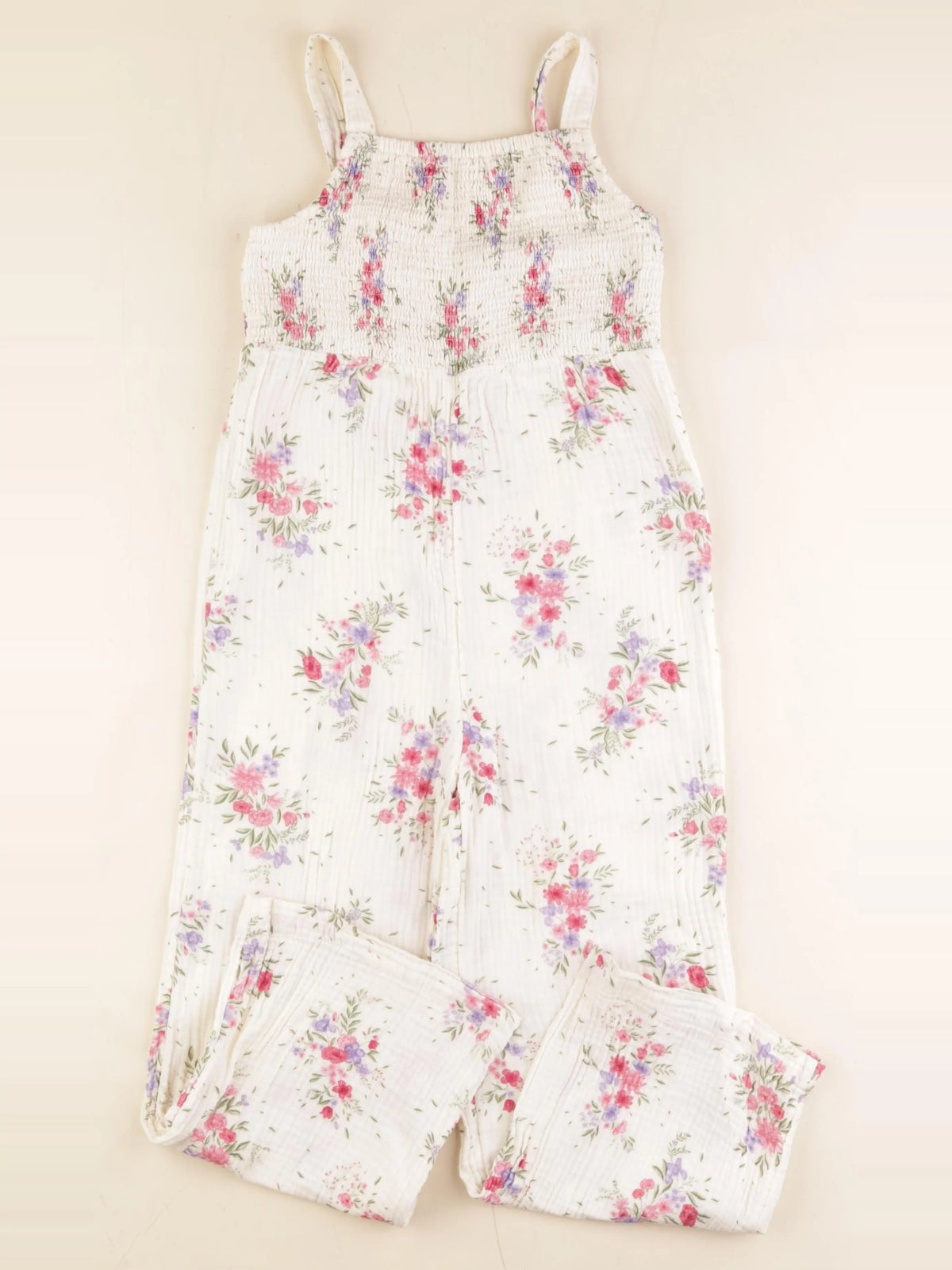 Vertbaudet - combinaison beige, multicolore - 9 ans