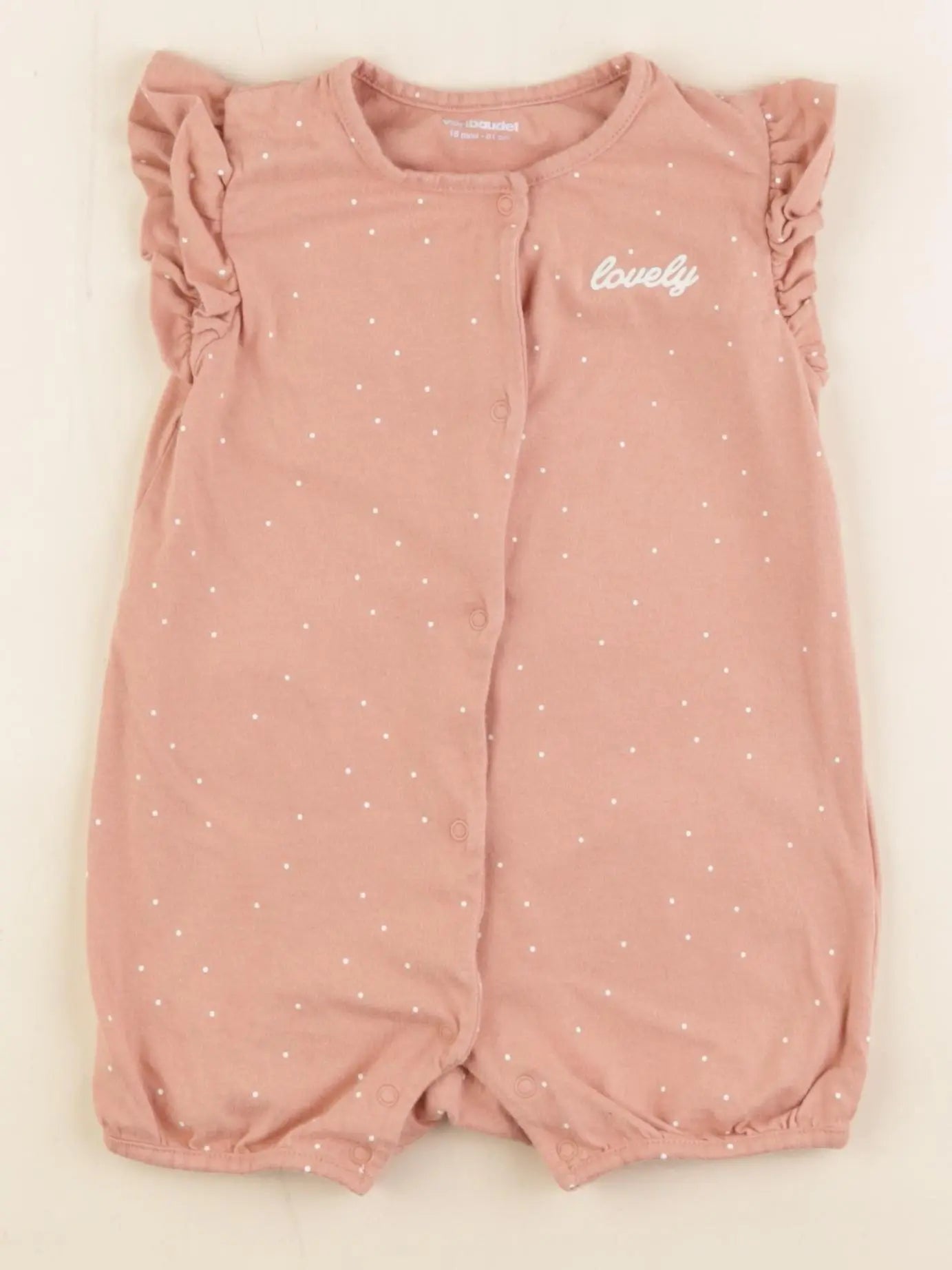 Vertbaudet - combinaison rose - 18 mois