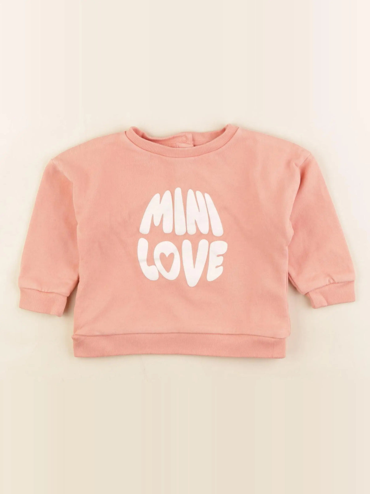 Vertbaudet - sweat rose - 18 mois