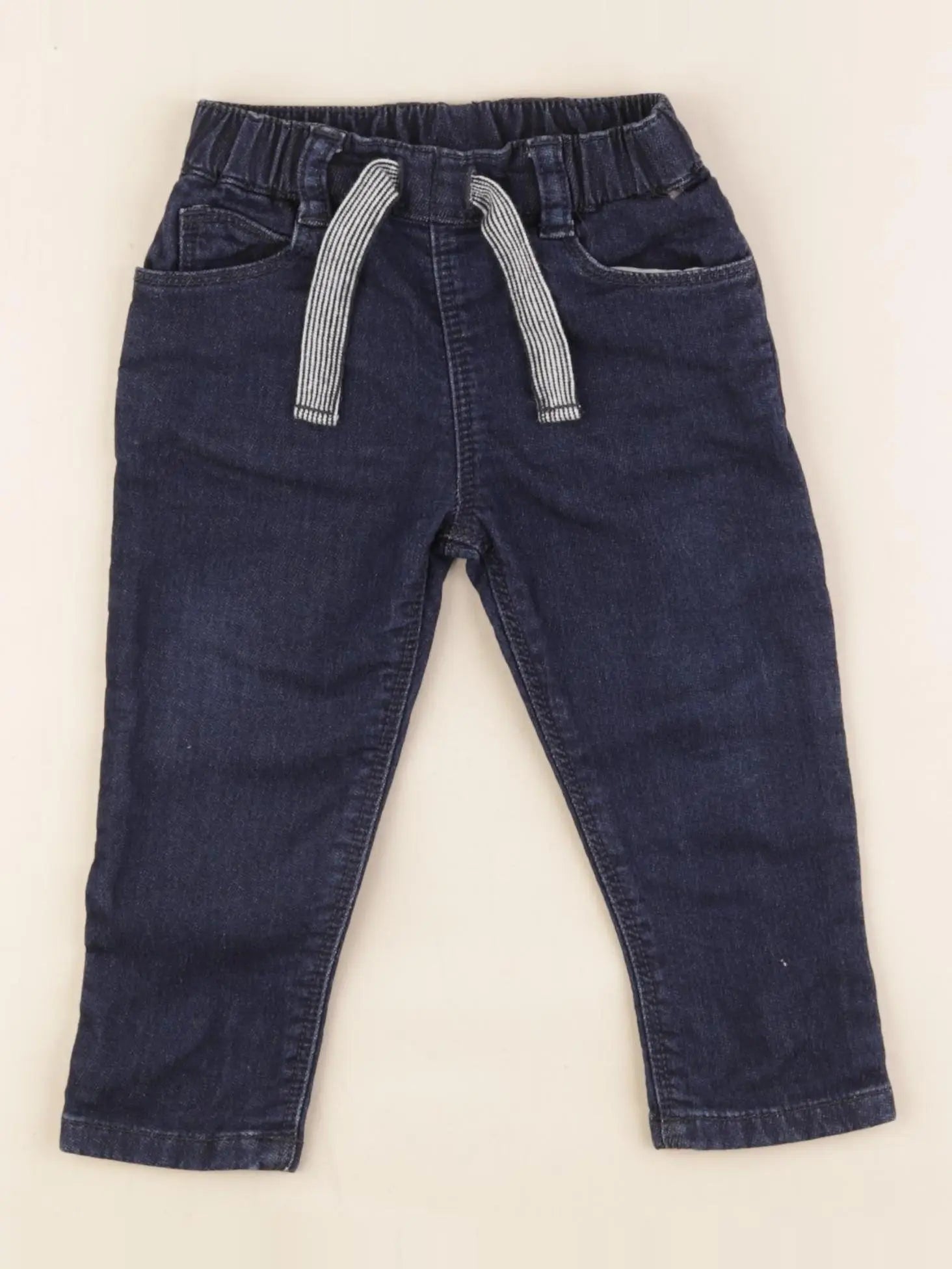 Petit Bateau - jean bleu - 12 mois