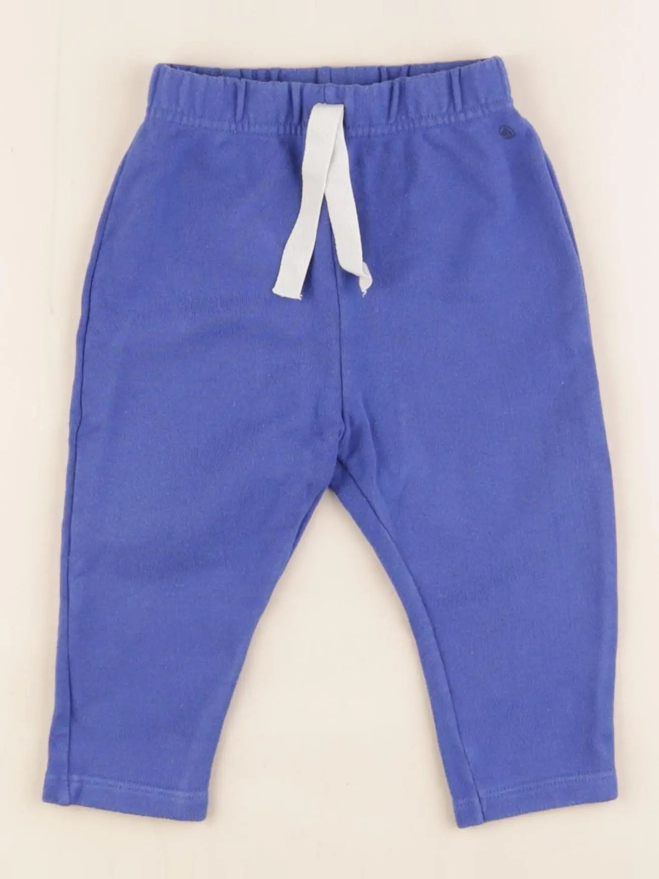 Petit Bateau - pantalon bleu - 12 mois