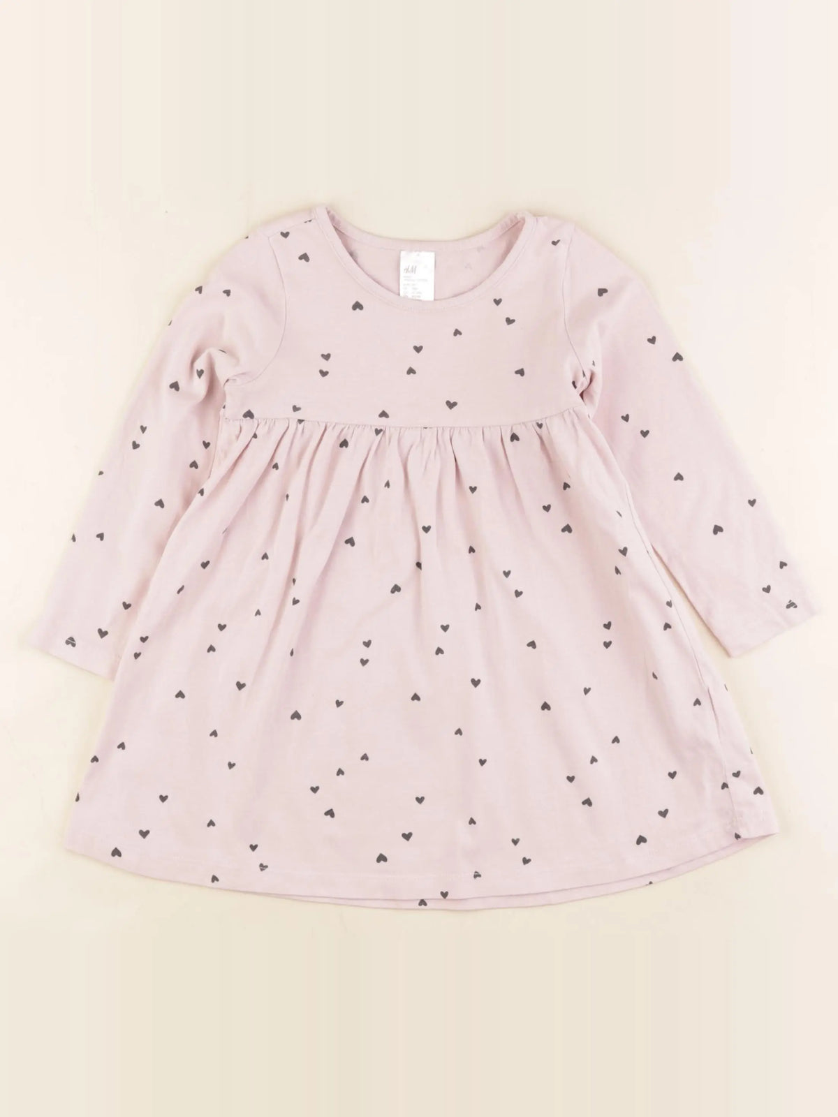 H&M - robe rose - 12/18 mois