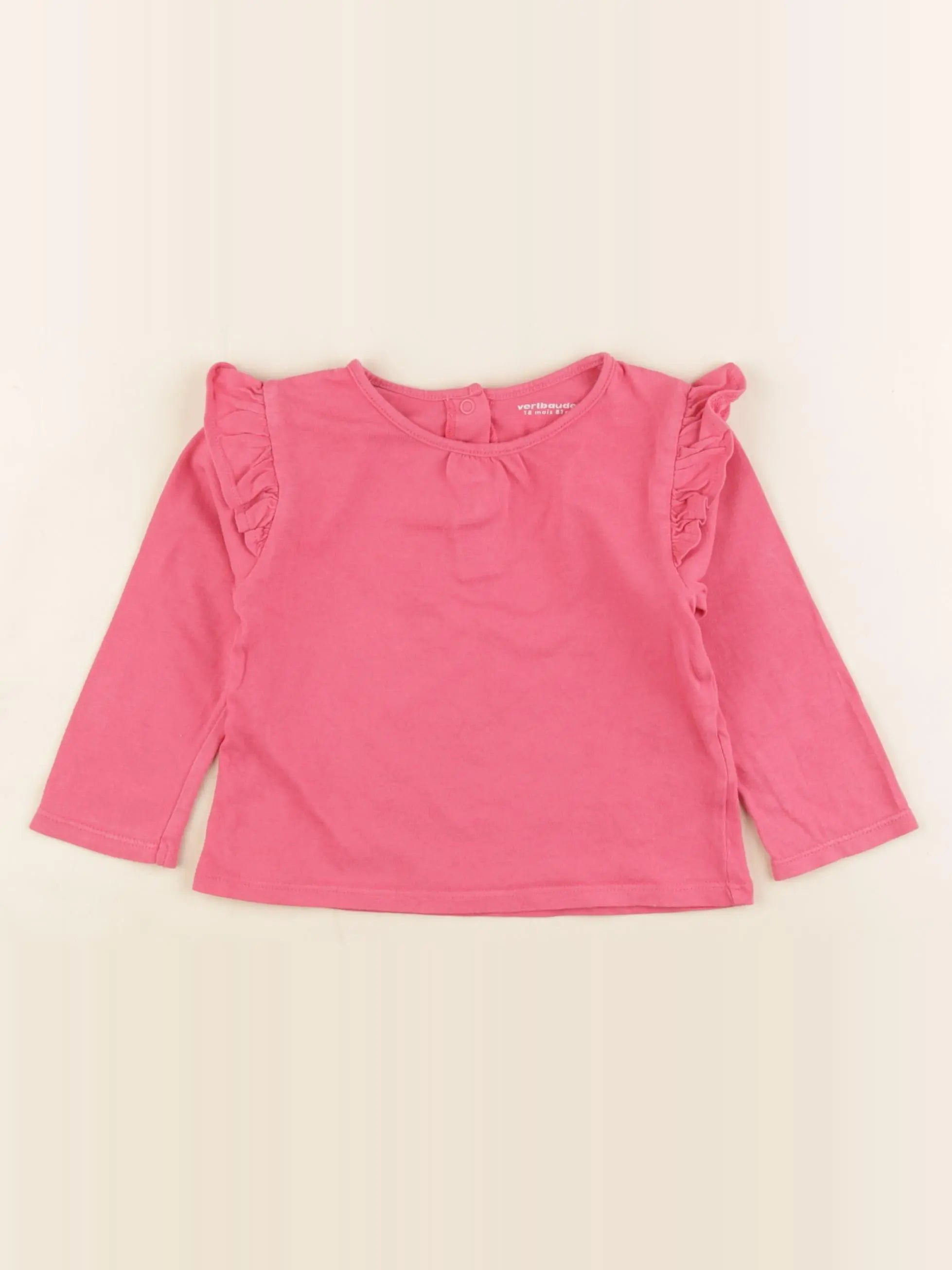 Vertbaudet - tee-shirt rose - 18 mois