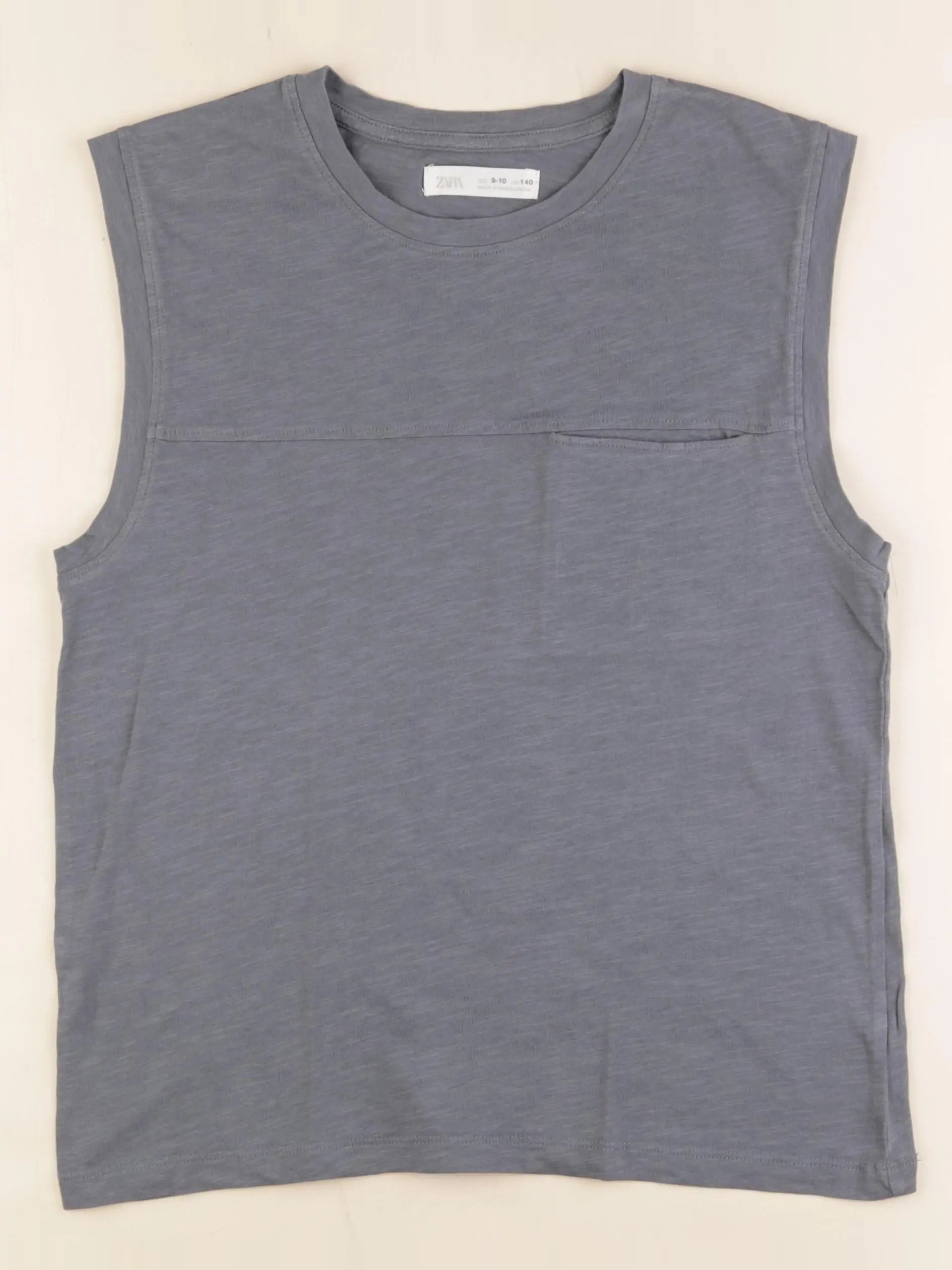 Zara - débardeur bleu - 9/10 ans