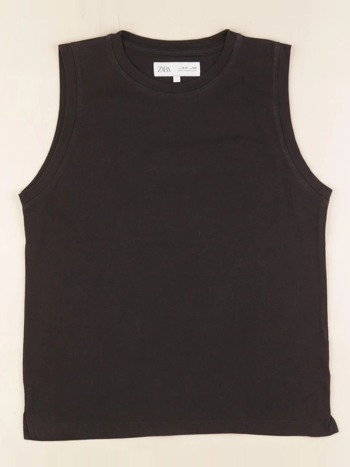 Zara - débardeur noir - 9/10 ans