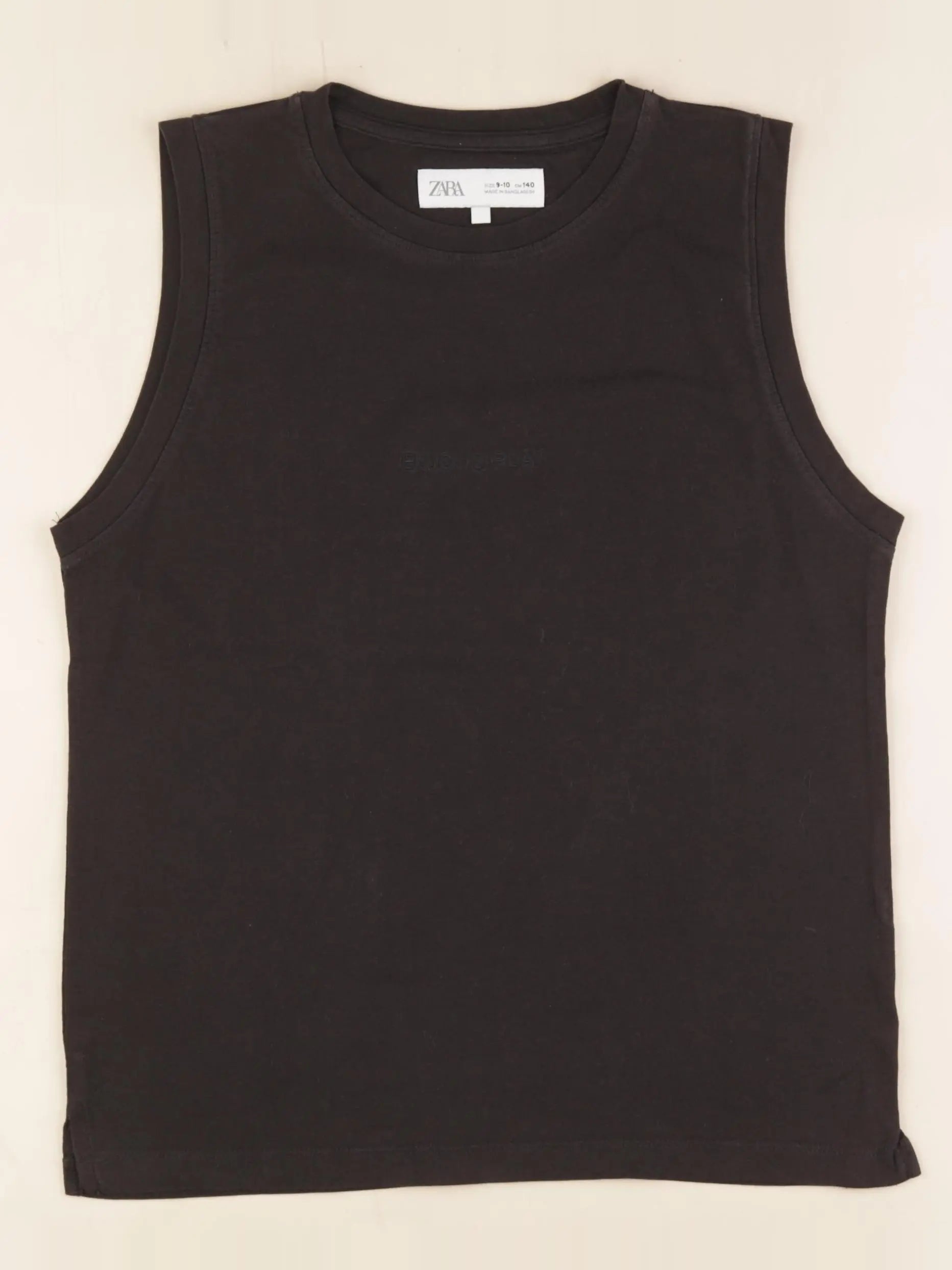 Zara - débardeur noir - 9/10 ans