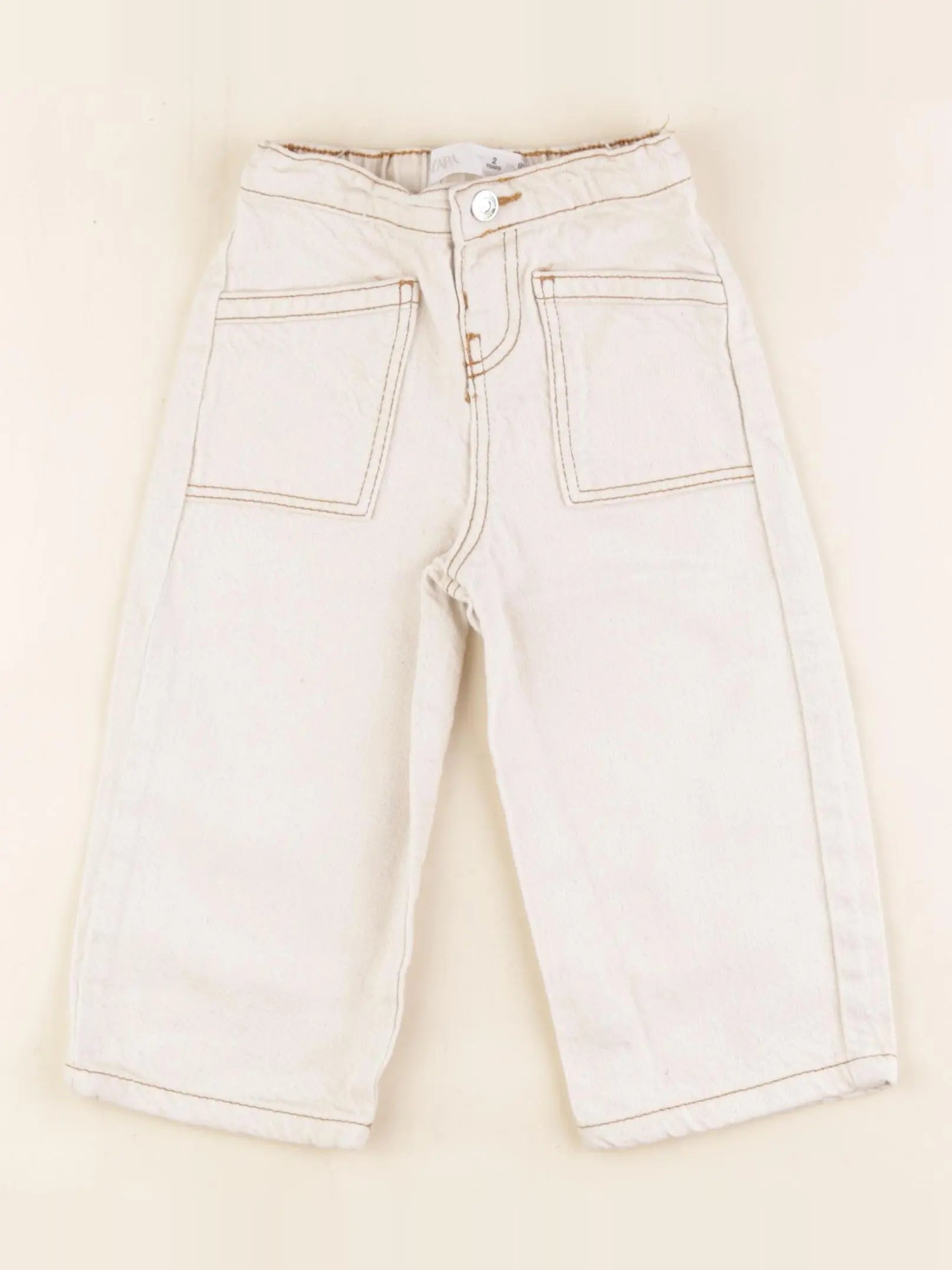 Zara - jean beige - 2 ans