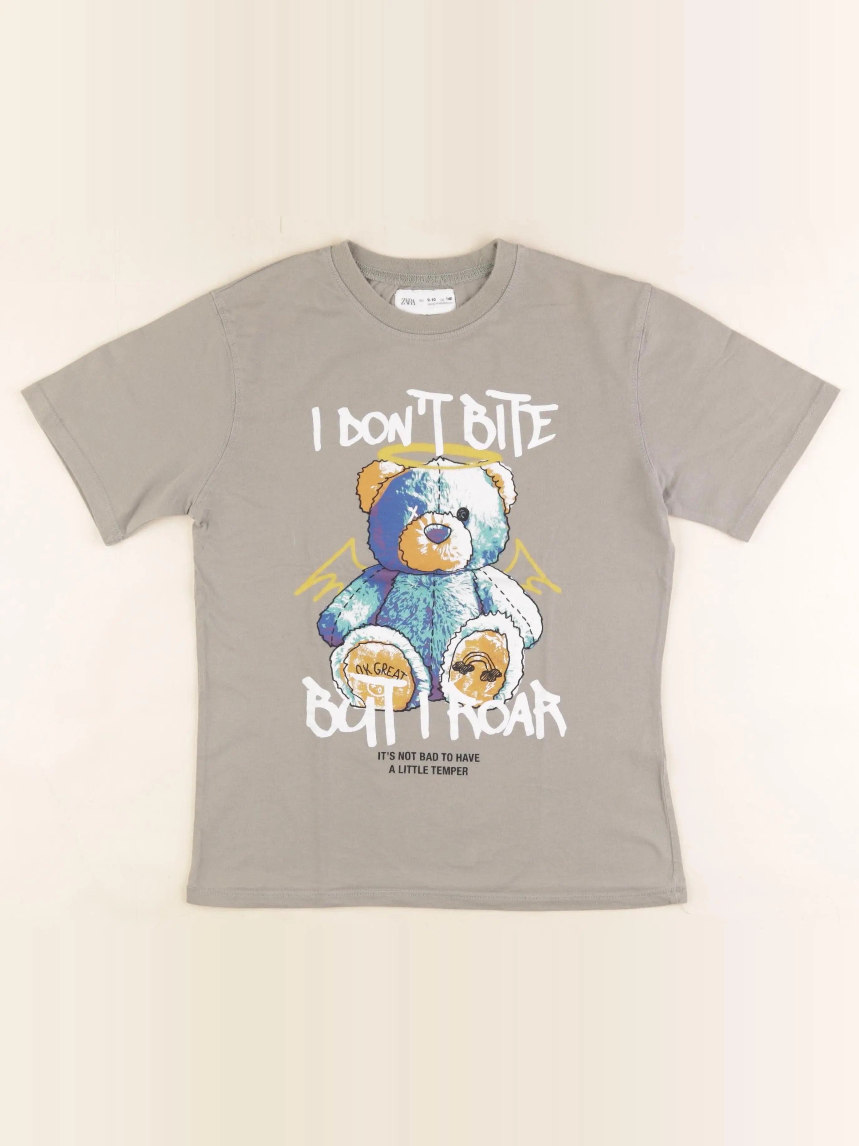 Zara - tee-shirt vert - 9/10 ans