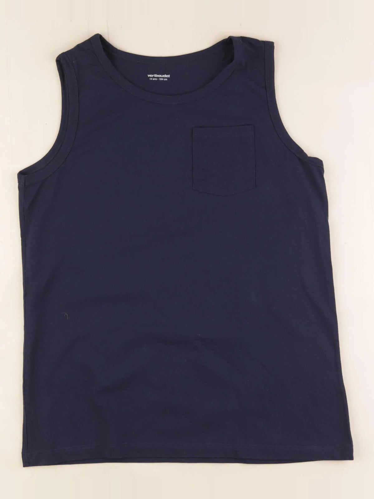 Vertbaudet - débardeur bleu - 14 ans