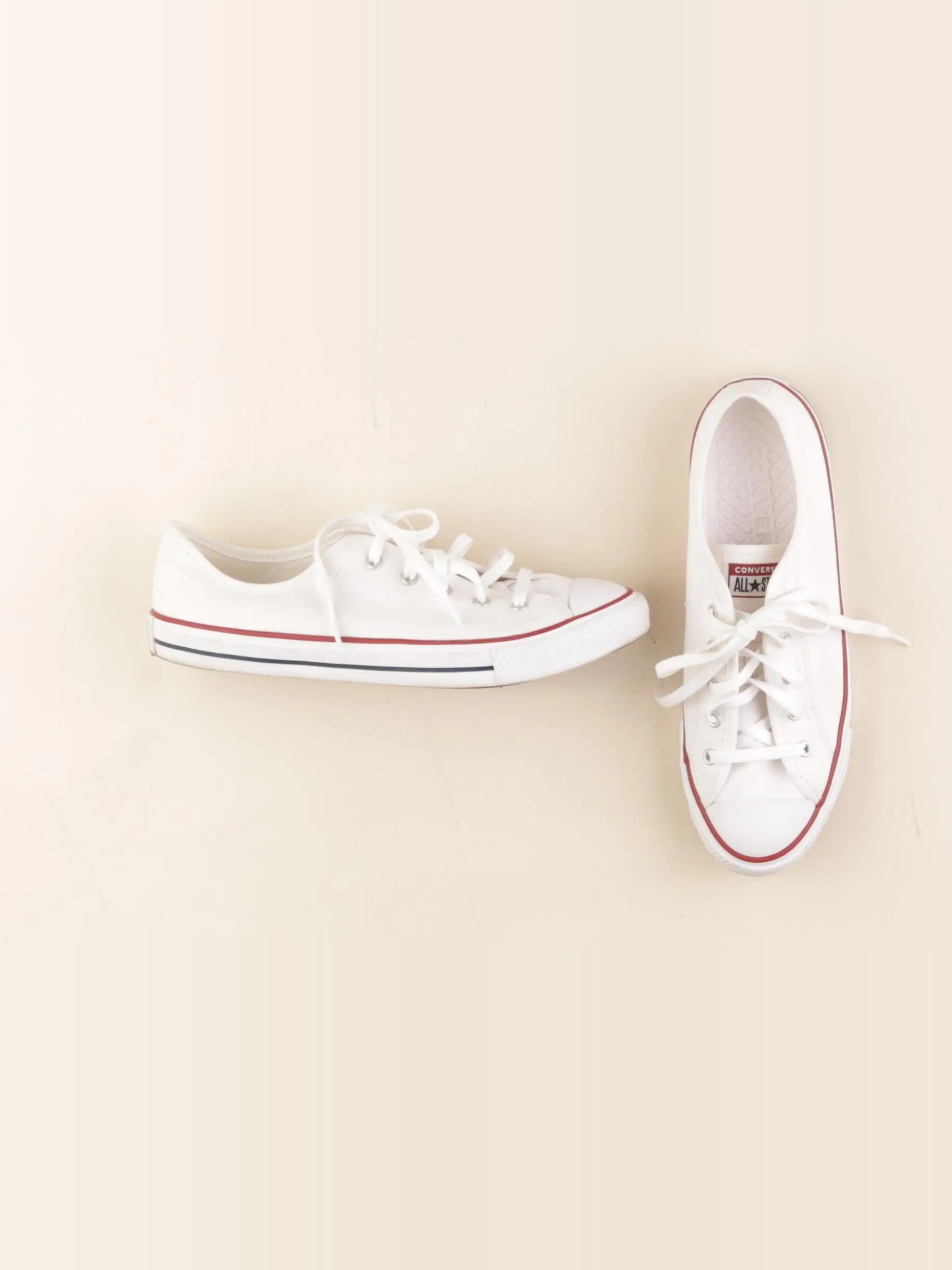 Converse - tennis à scratch/ lacets blanc - pointure 36