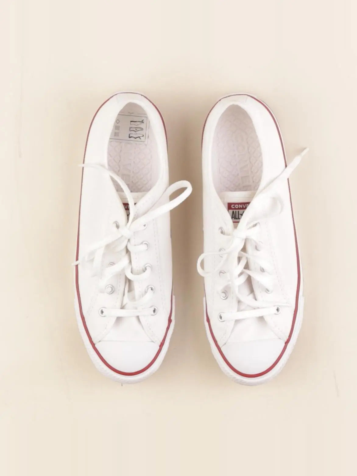 Converse - tennis à scratch/ lacets blanc - pointure 36