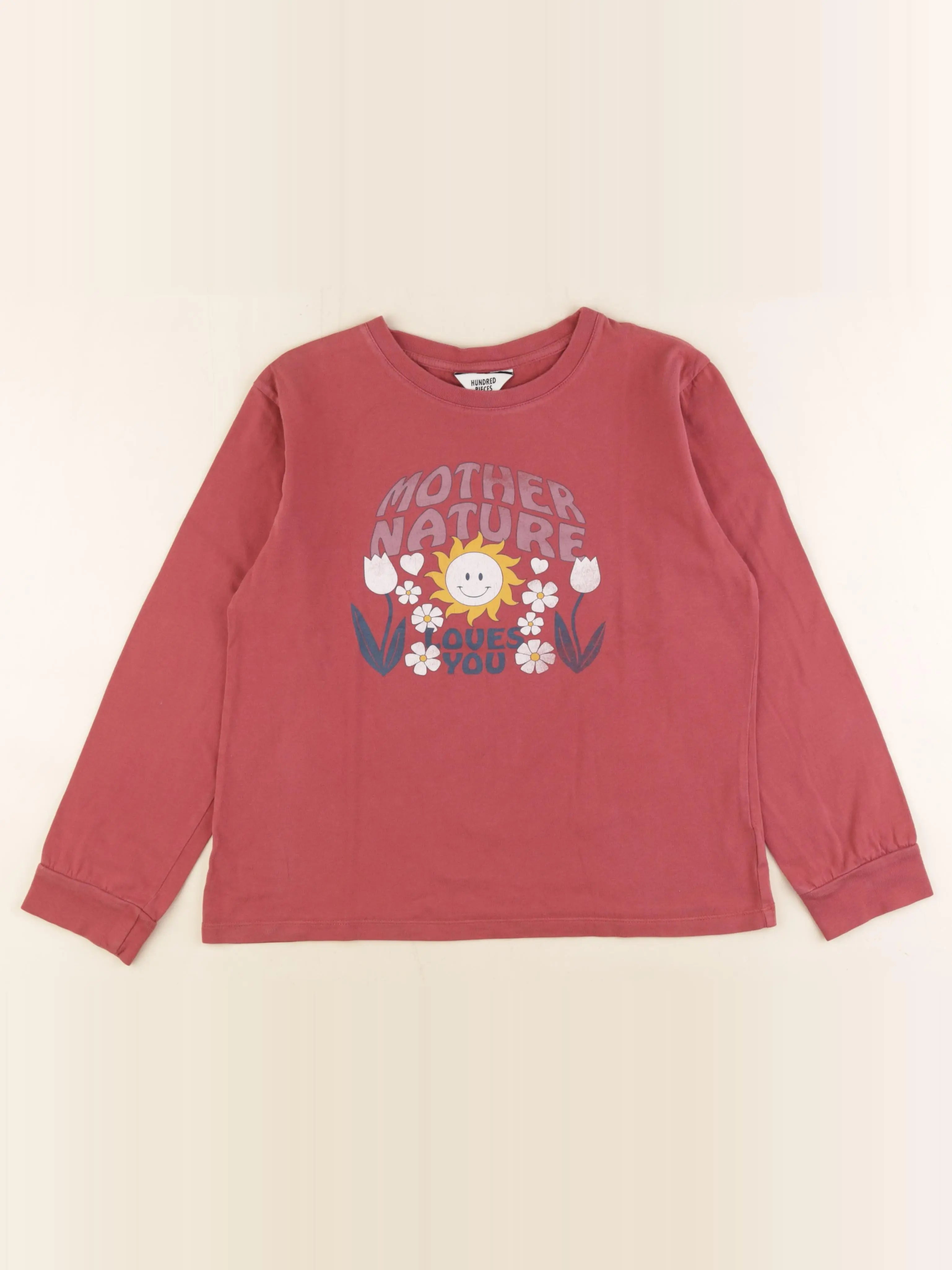 Hundred Pieces - tee-shirt rouge - 12 ans