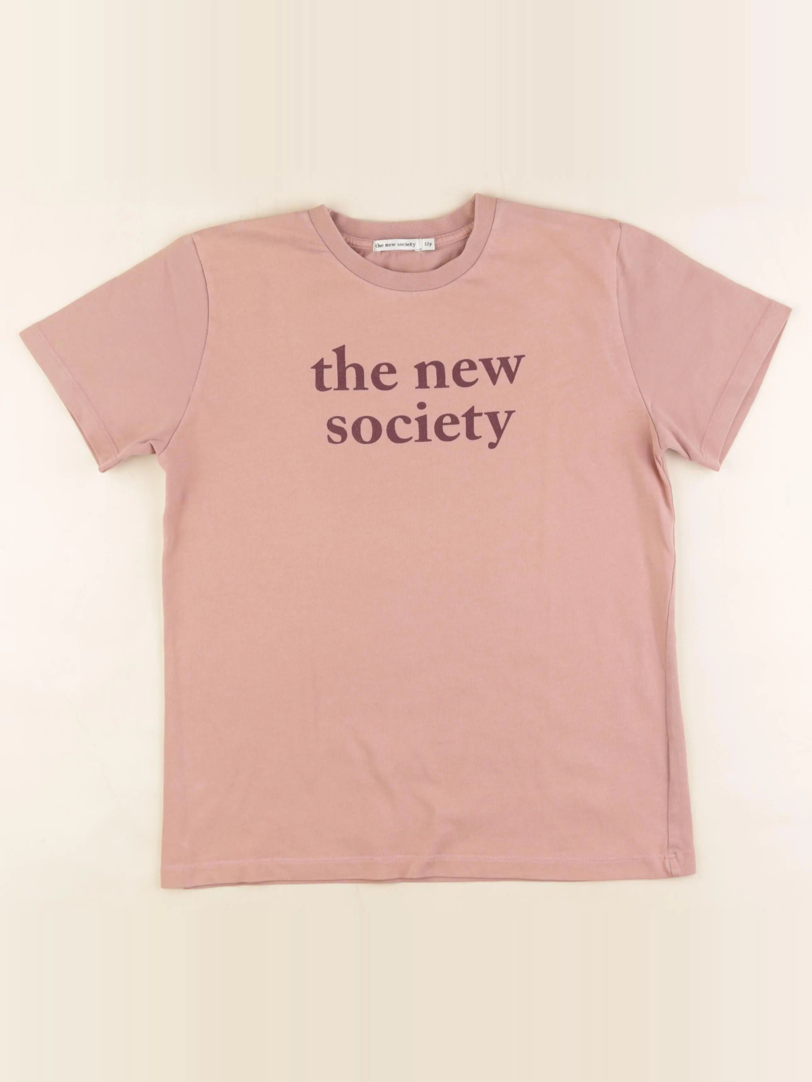 The new society - tee-shirt rose - 12 ans