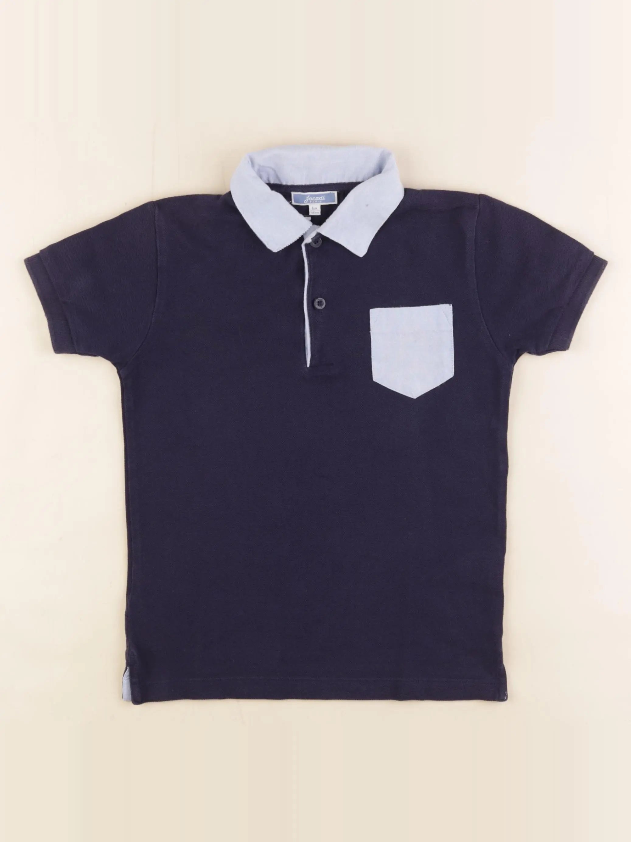 Jacadi - polo bleu - 6 ans