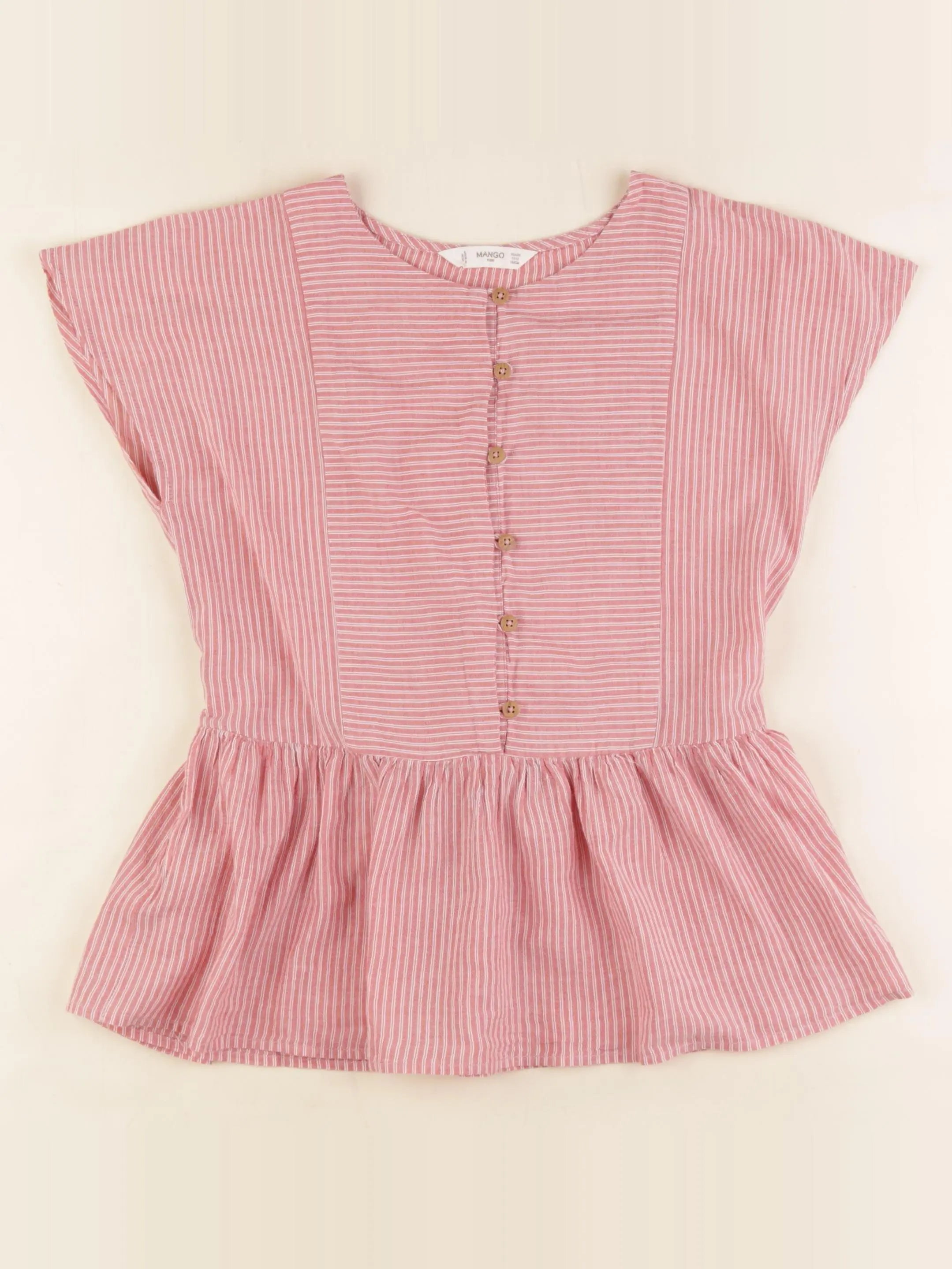 Mango - blouse rose - 11/12 ans