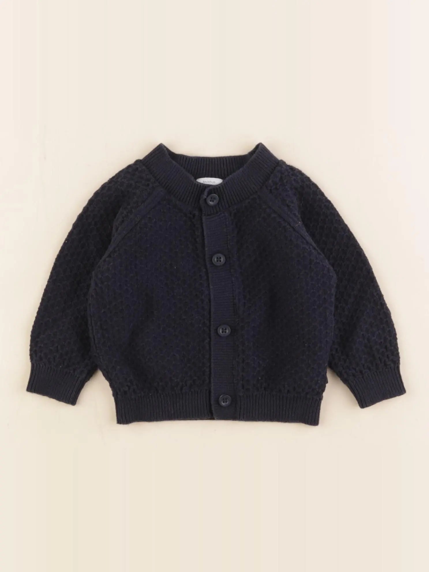 Petit Bateau - gilet bleu - 3 mois