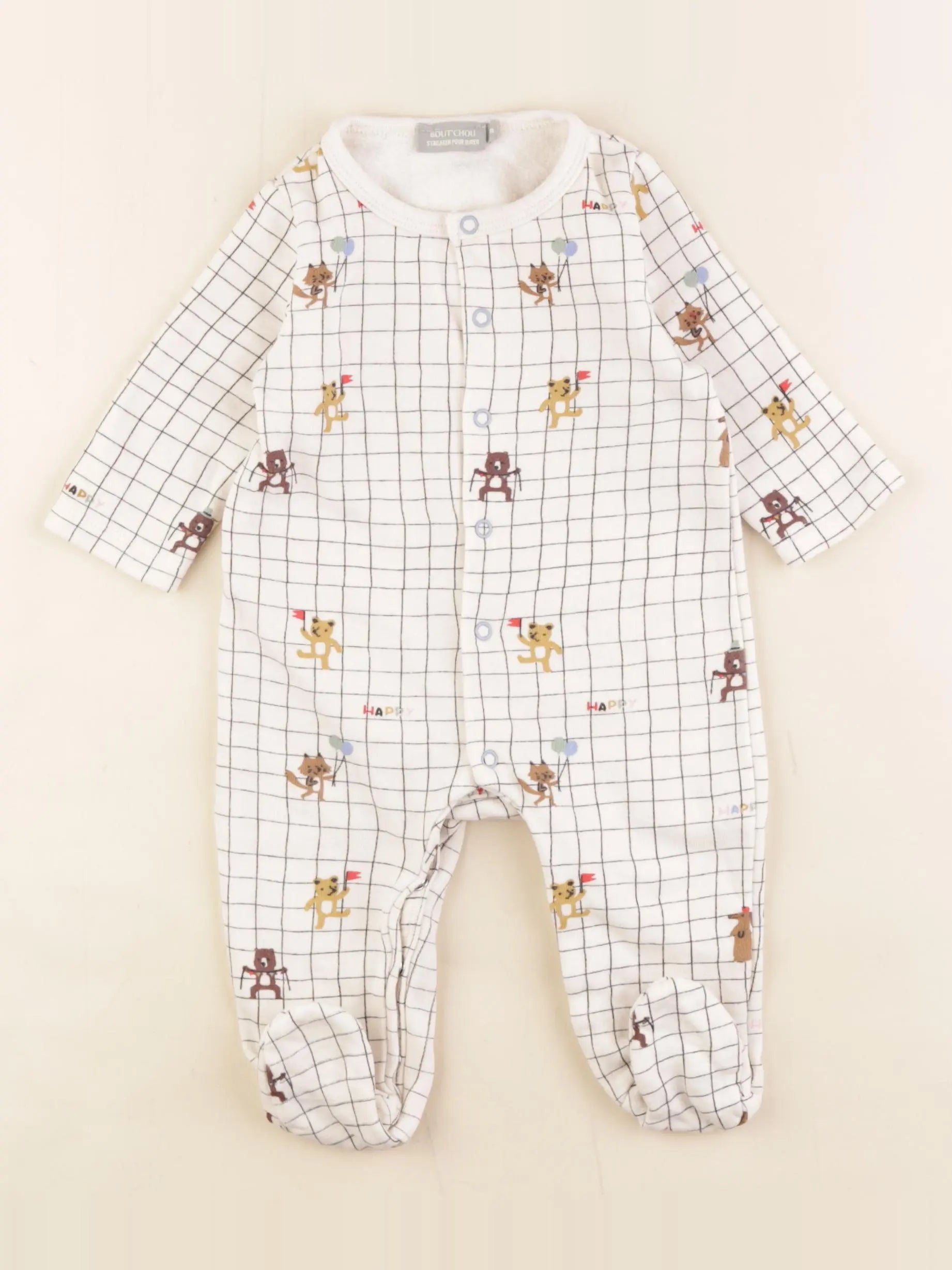 Boutchou - pyjama coton beige - 6 mois